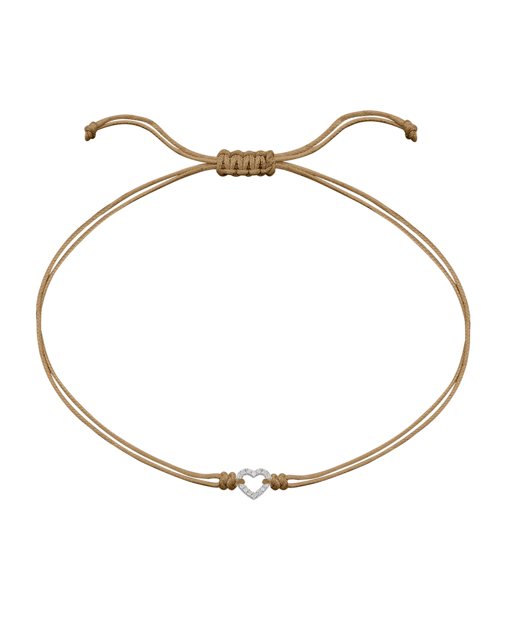 Le String of Love Mon Coeur - Or Blanc 14 carats Bracelets magal-dev Camel 