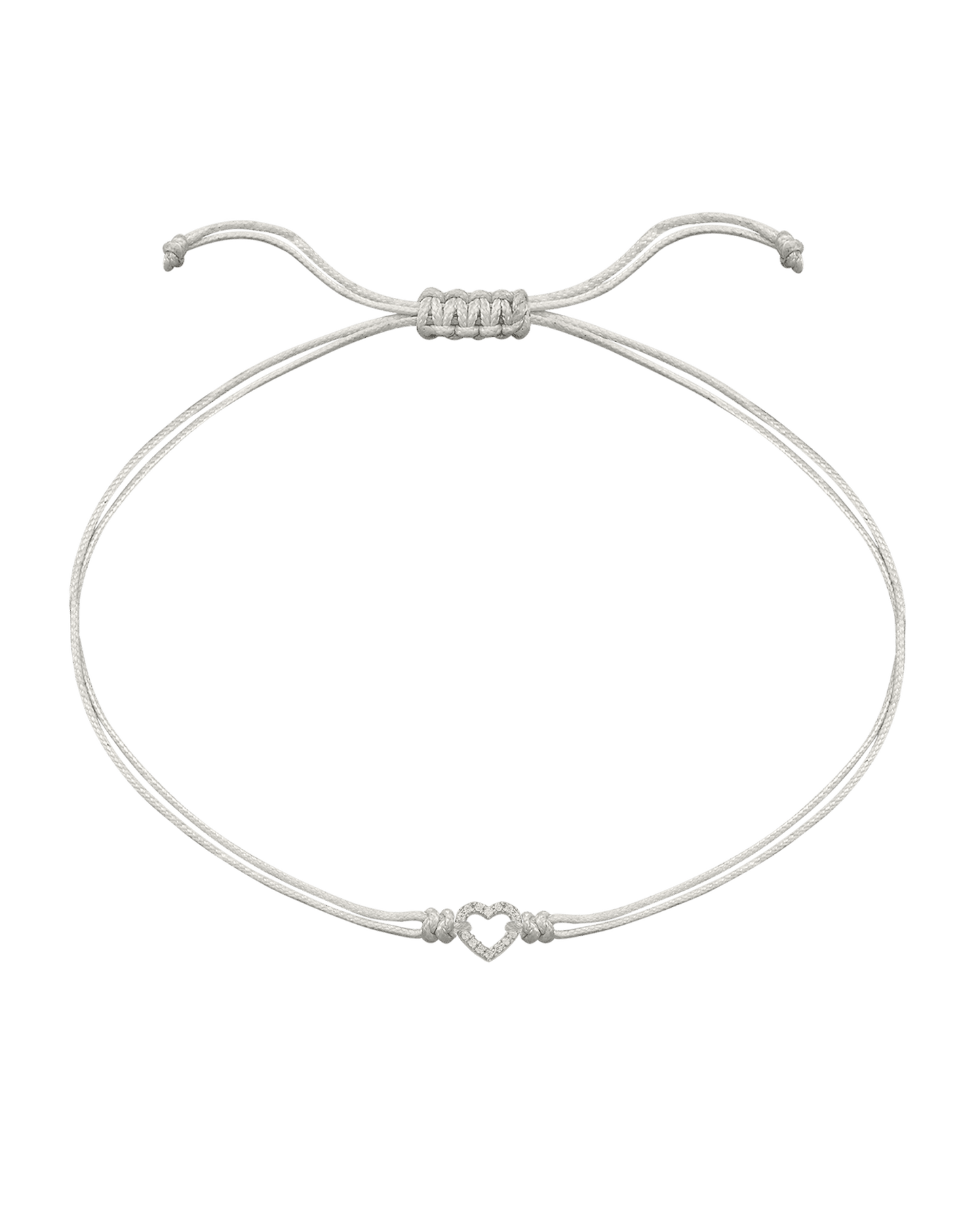 Le String of Love Mon Coeur - Or Blanc 14 carats Bracelets magal-dev Perle 