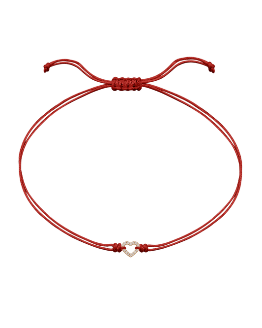 Le String of Love Mon Coeur - Or Jaune 14 carats Bracelets magal-dev Rouge 