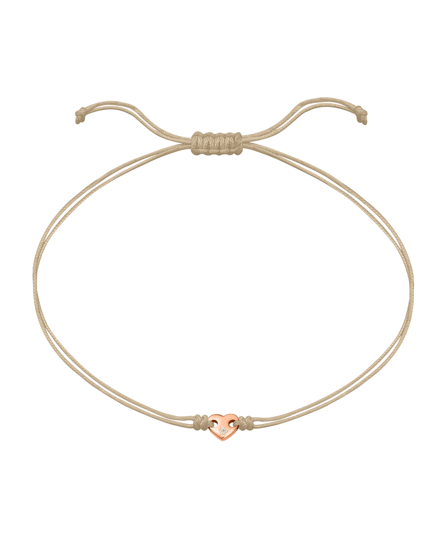 Le String of Love Coeur D'Or - Or Rose 14 carats Bracelets magal-dev Beige 