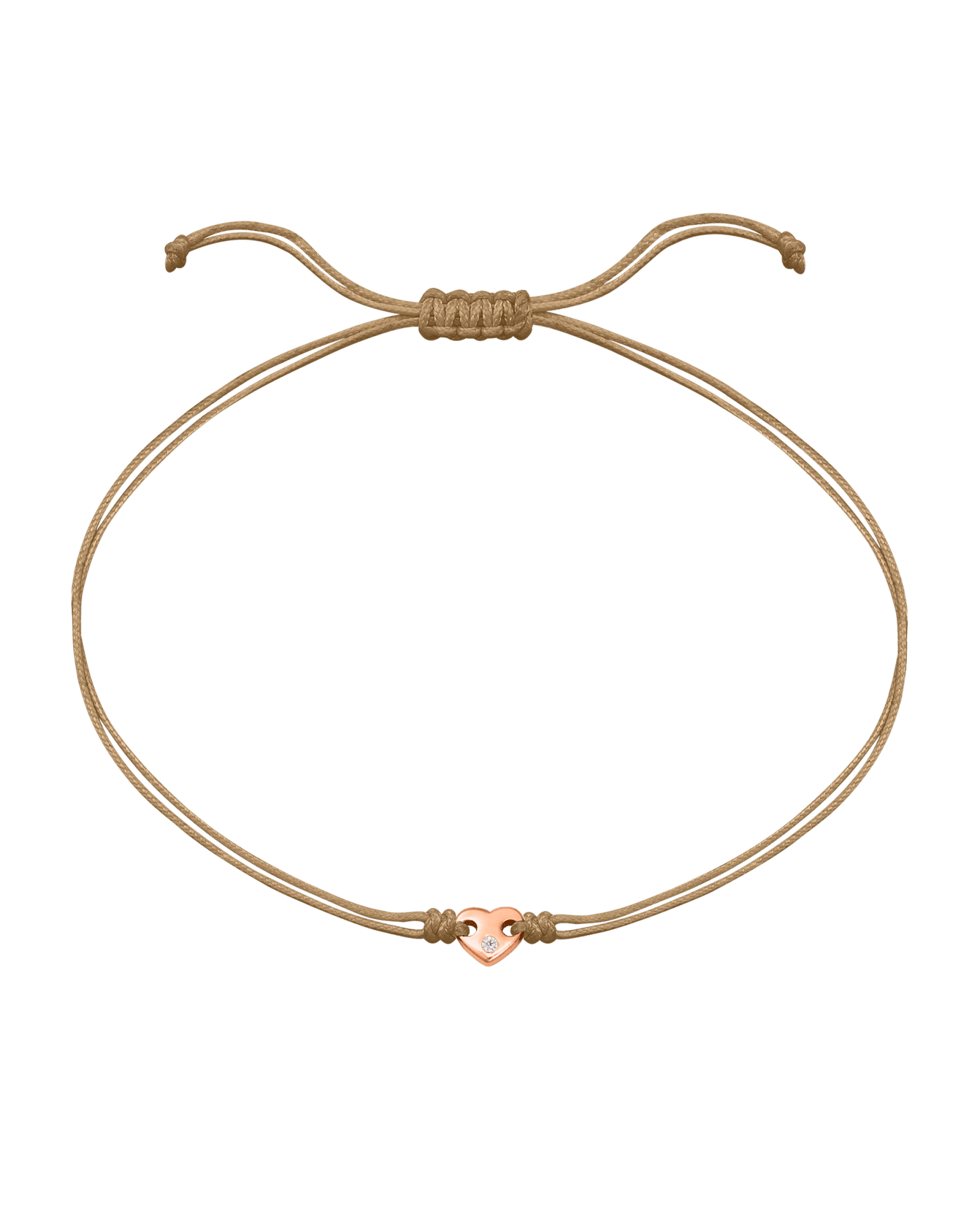 Le String of Love Coeur D'Or - Or Rose 14 carats Bracelets magal-dev Camel 