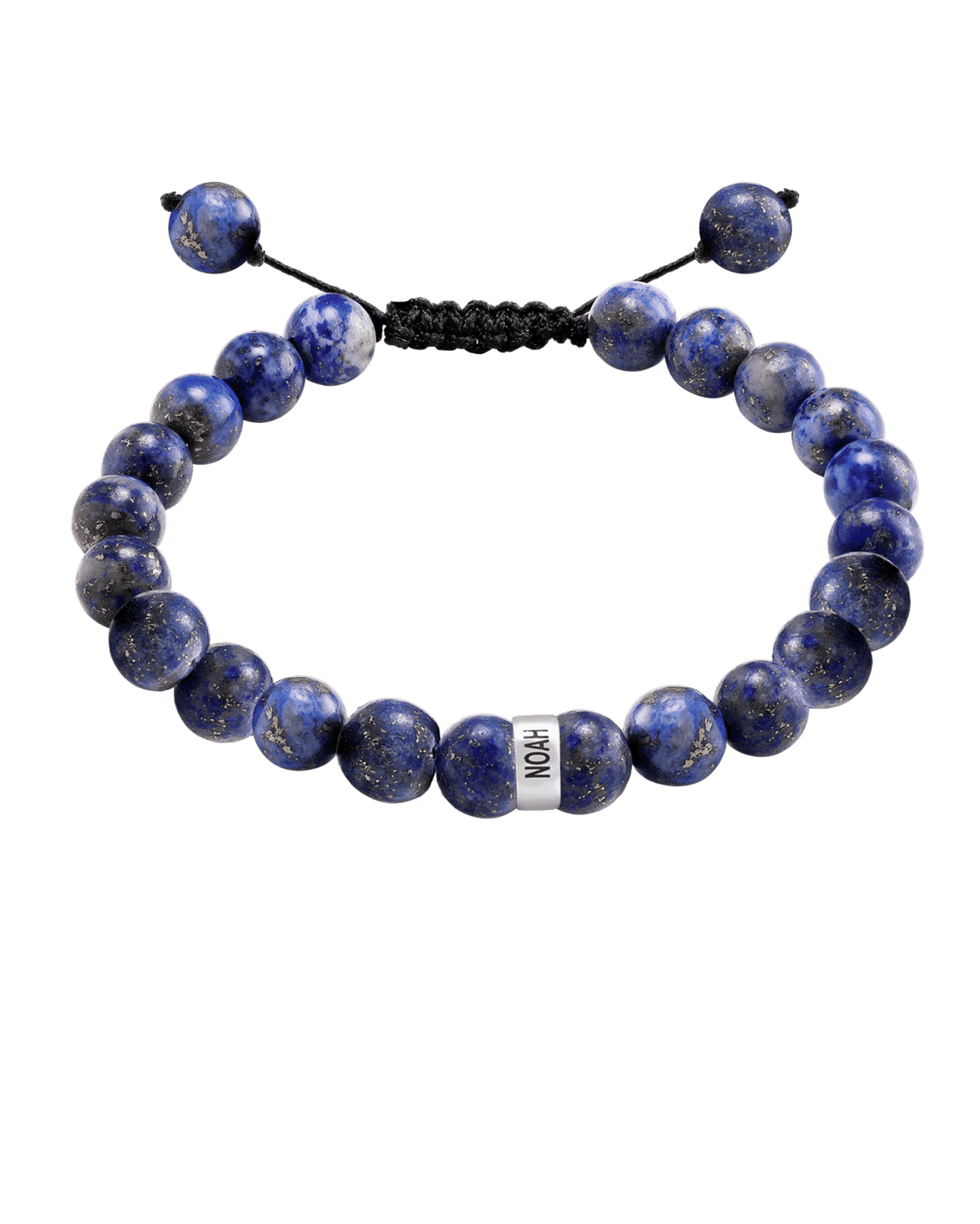 Bracelet de Perles de Lapis-Lazuli Bleu - Argent 925 Bracelets magal-dev 1 Lien 