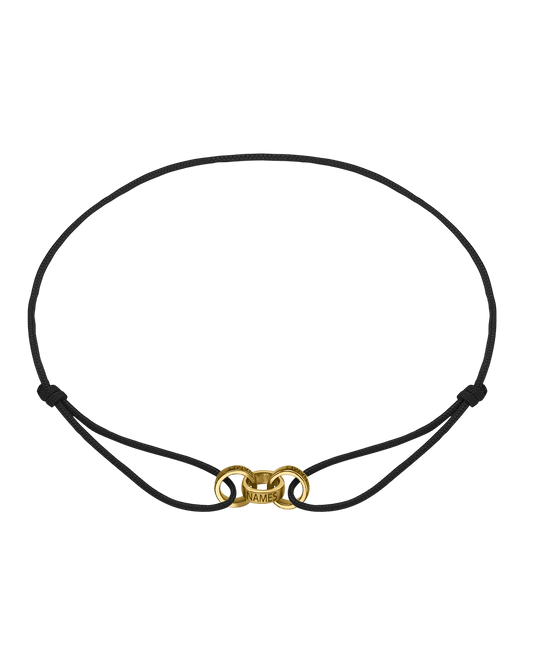 Men's Forever Engravable Link(s) Bracelet - 18K Gold Vermeil Bracelets magal-dev Black 3 Links 