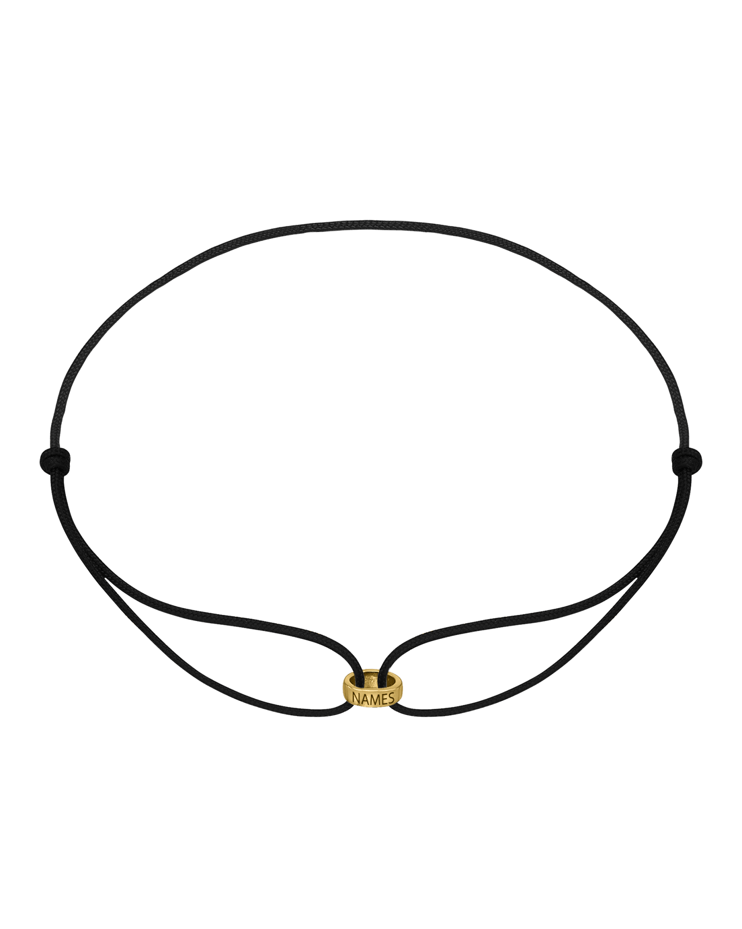 Men's Forever Engravable Link(s) Bracelet - 18K Gold Vermeil Bracelets magal-dev Black 1 Link 