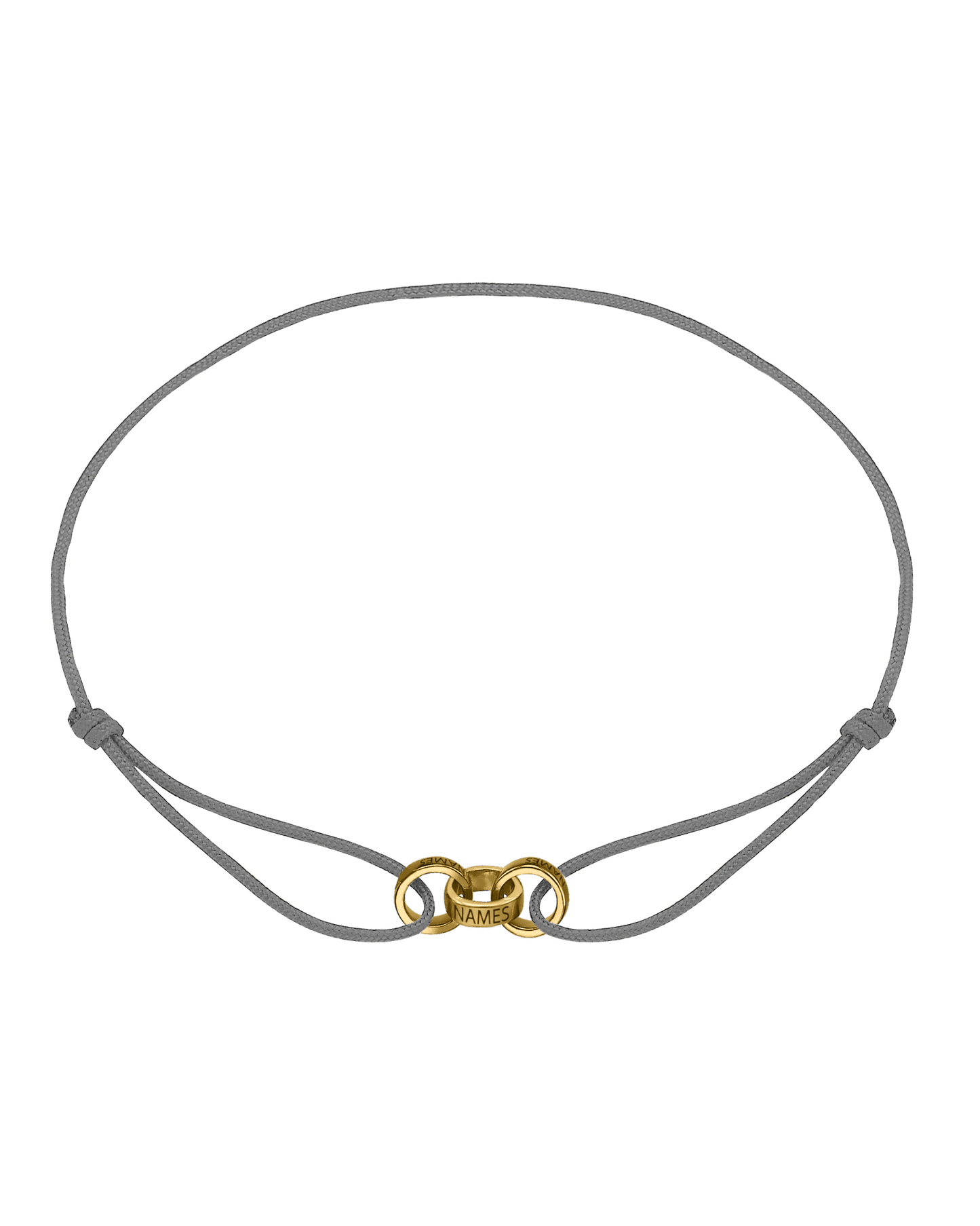 Men's Forever Engravable Link(s) Bracelet - 18K Gold Vermeil Bracelets magal-dev Grey 3 Links 