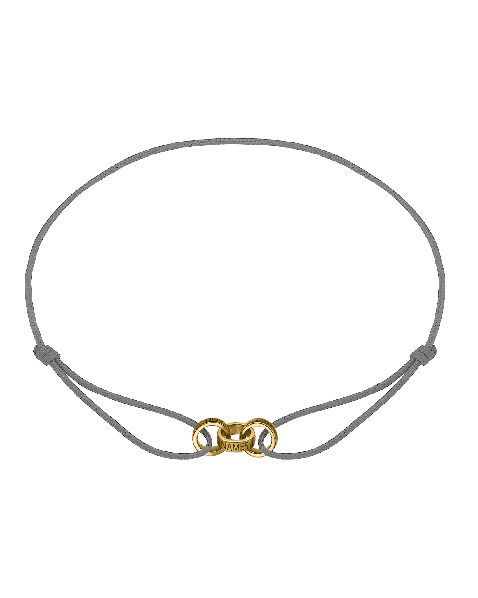 Men's Forever Engravable Link(s) Bracelet - 18K Gold Vermeil Bracelets magal-dev Grey 3 Links 