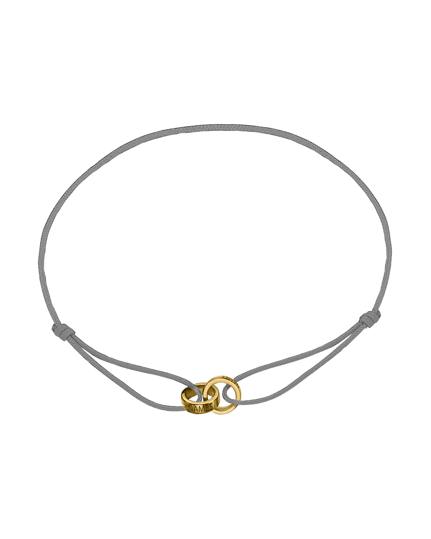 Men's Forever Engravable Link(s) Bracelet - 18K Gold Vermeil Bracelets magal-dev Grey 2 Links 