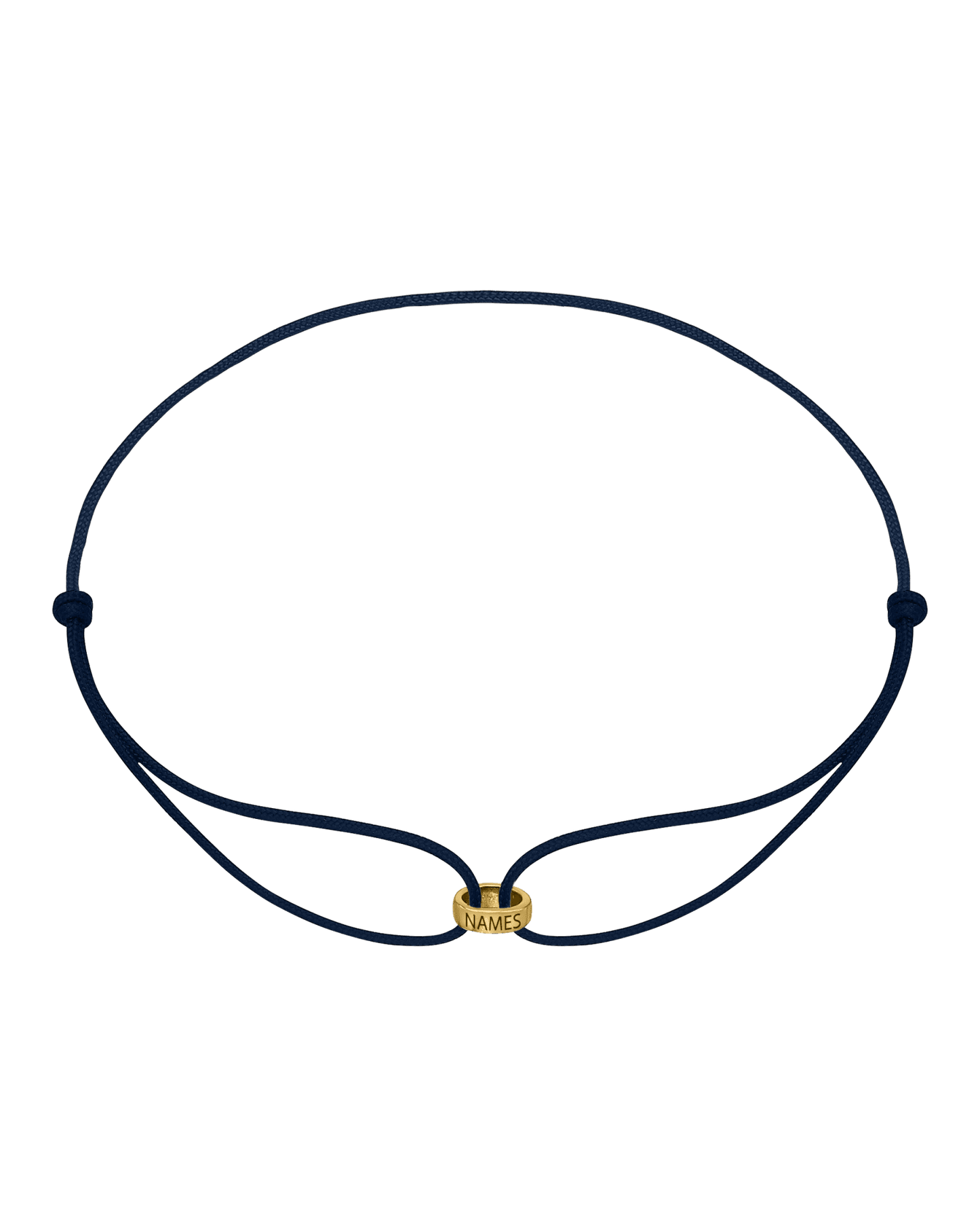 Men's Forever Engravable Link(s) Bracelet - 18K Gold Vermeil Bracelets magal-dev Navy Blue 1 Link 