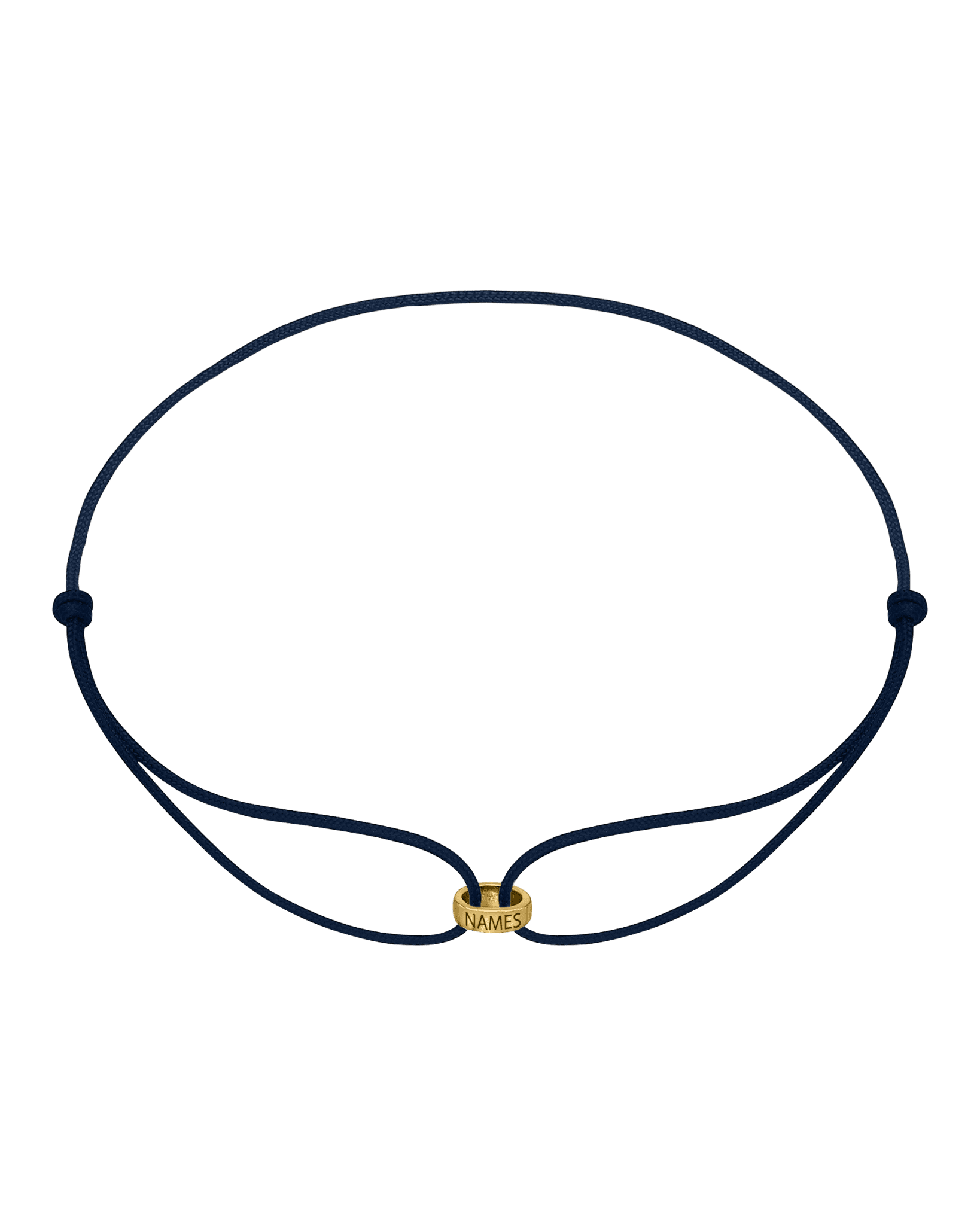 Men's Forever Engravable Link(s) Bracelet - 18K Gold Vermeil Bracelets magal-dev Navy Blue 1 Link 