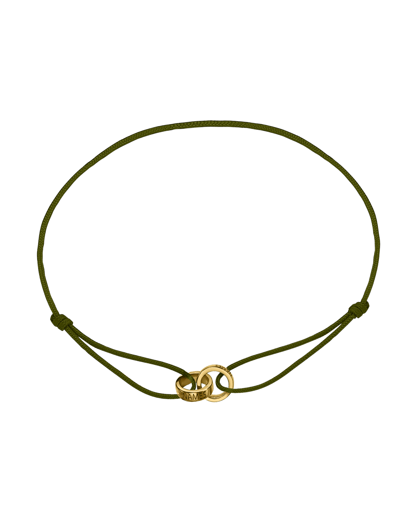Men's Forever Engravable Link(s) Bracelet - 18K Gold Vermeil Bracelets magal-dev Khaki 2 Links 