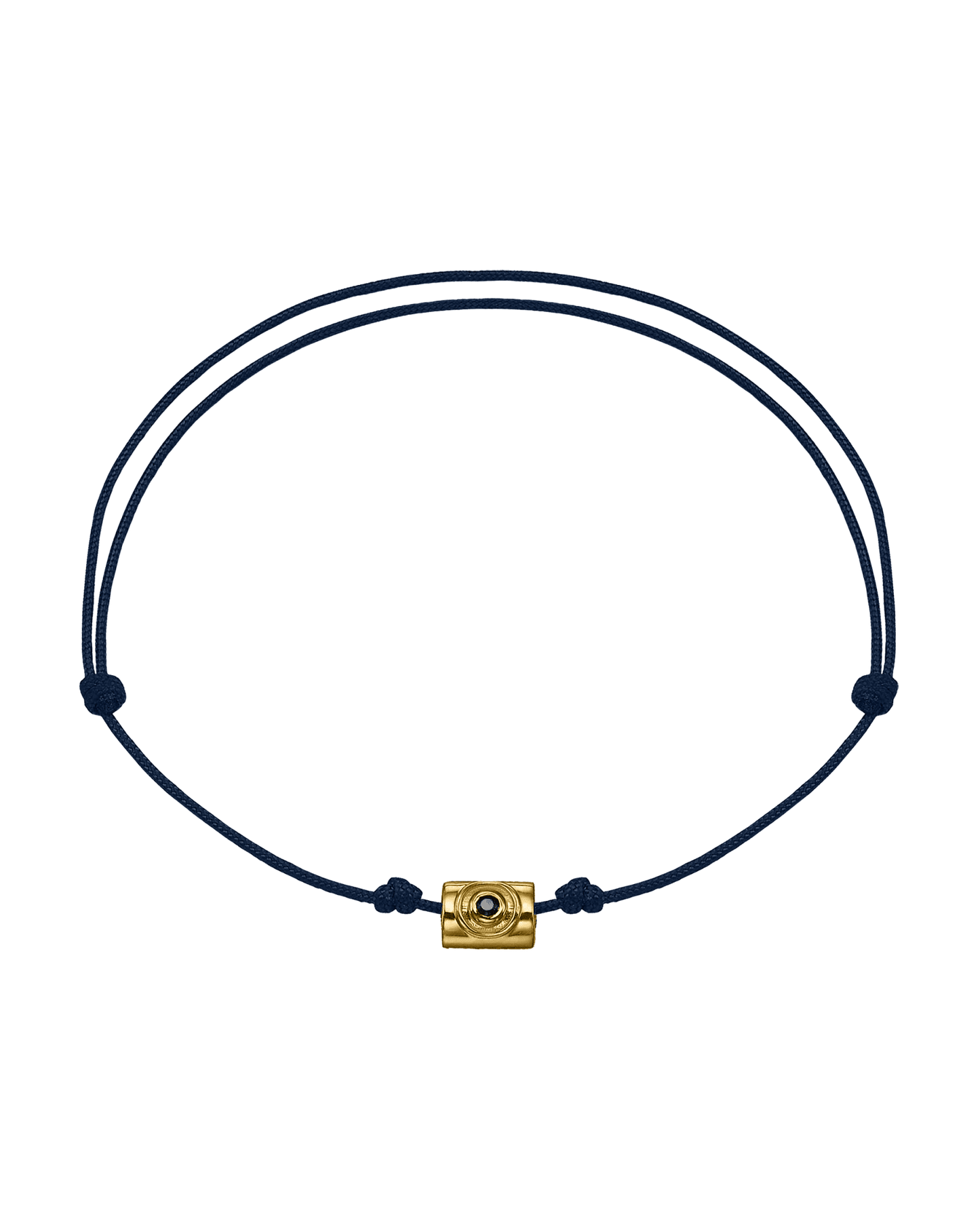 Bracelet Santorin Contre le Mauvais oeil - Or Jaune 14 carats Bracelets magal-dev Bleu Marine 