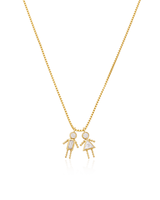 Mini Me Collier - Or Jaune Plaqué 18 carats Necklaces magal-dev 1 40cm 