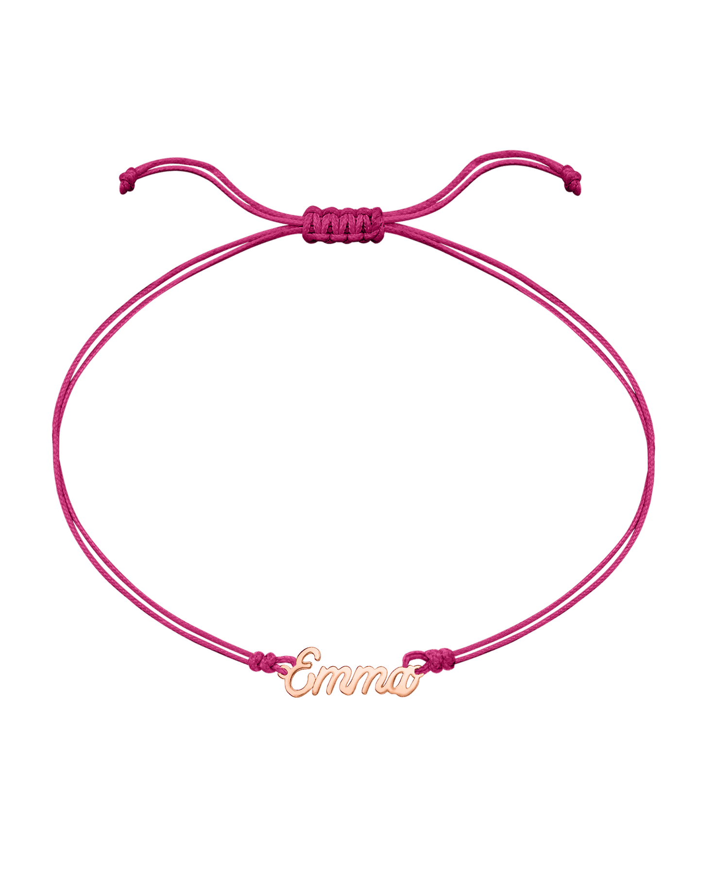 Le String of Love Prénom - Or Rose 14 carats Bracelets 14K Solid Gold Rose 1 