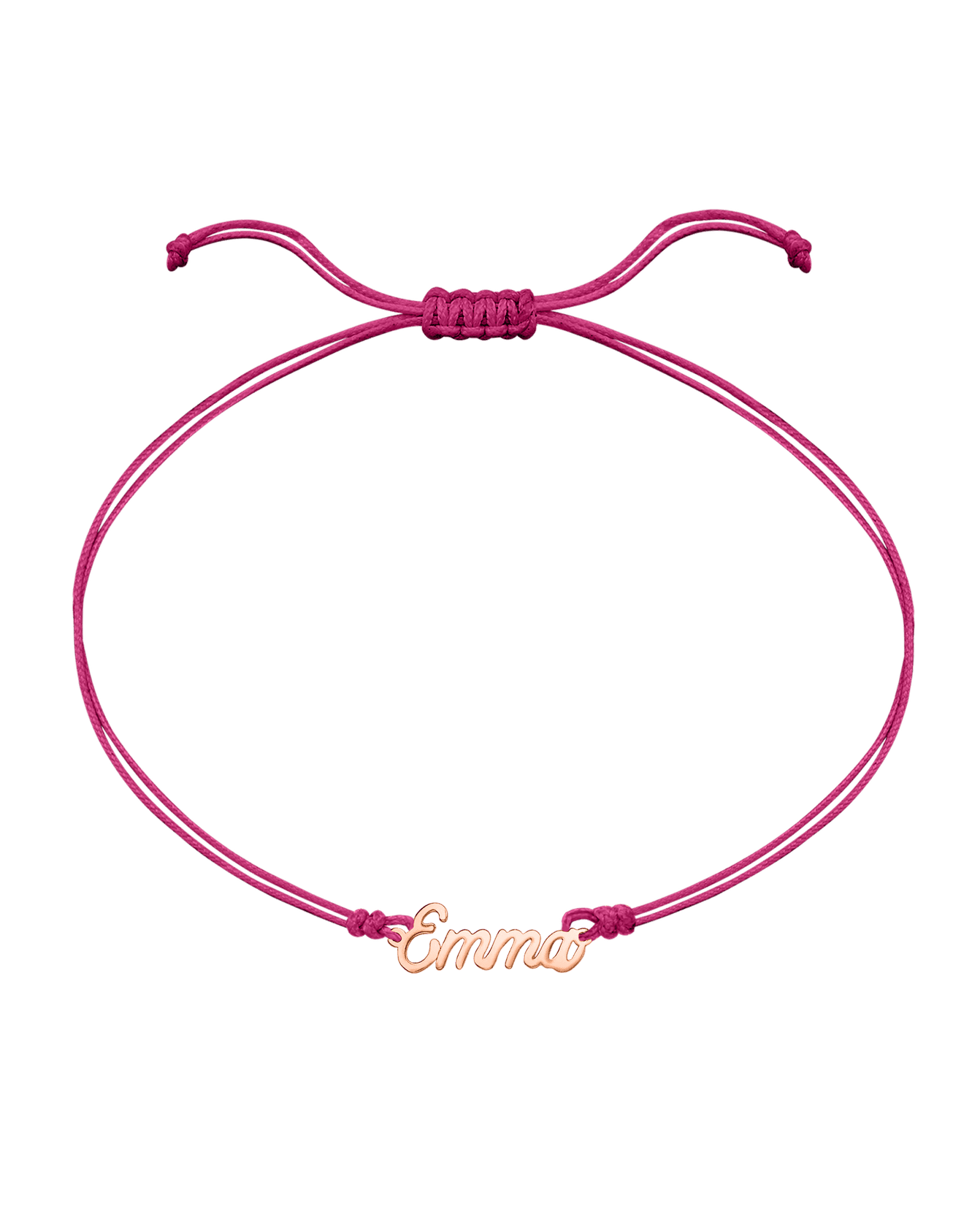 Le String of Love Prénom - Or Rose 14 carats Bracelets 14K Solid Gold Rose 1 