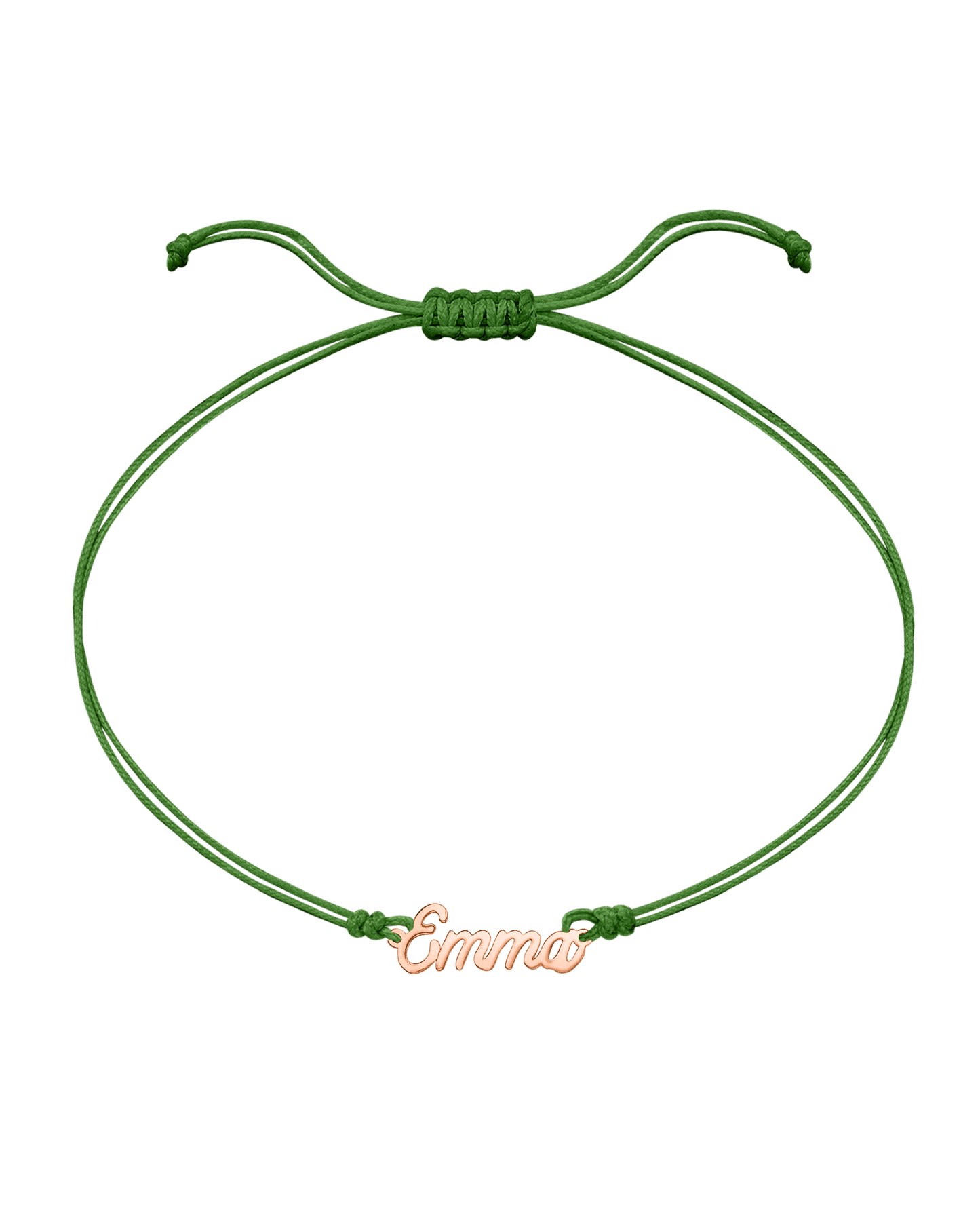 Le String of Love Prénom - Or Rose 14 carats Bracelets 14K Solid Gold Menthe 1 