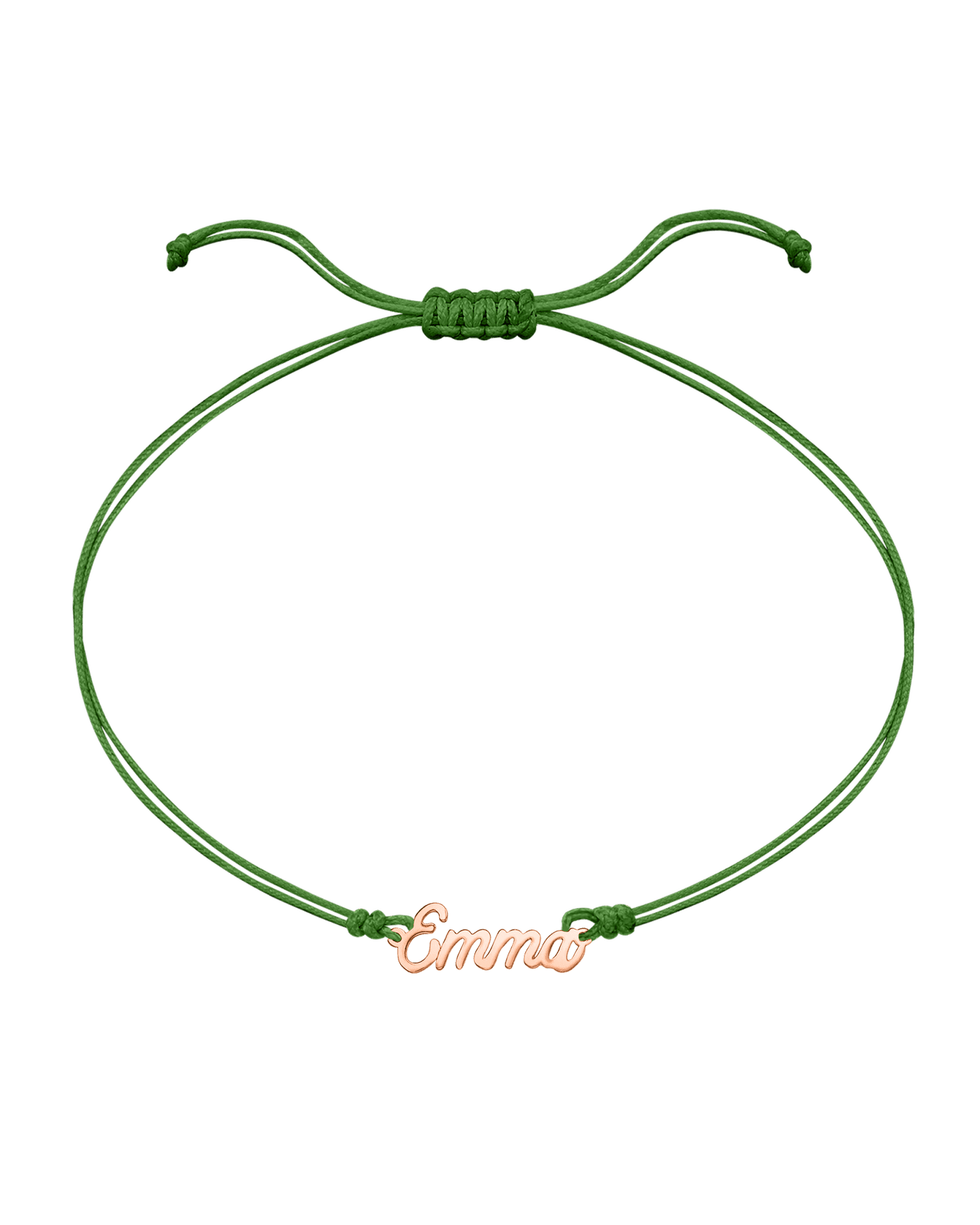 Le String of Love Prénom - Or Rose 14 carats Bracelets 14K Solid Gold Menthe 1 