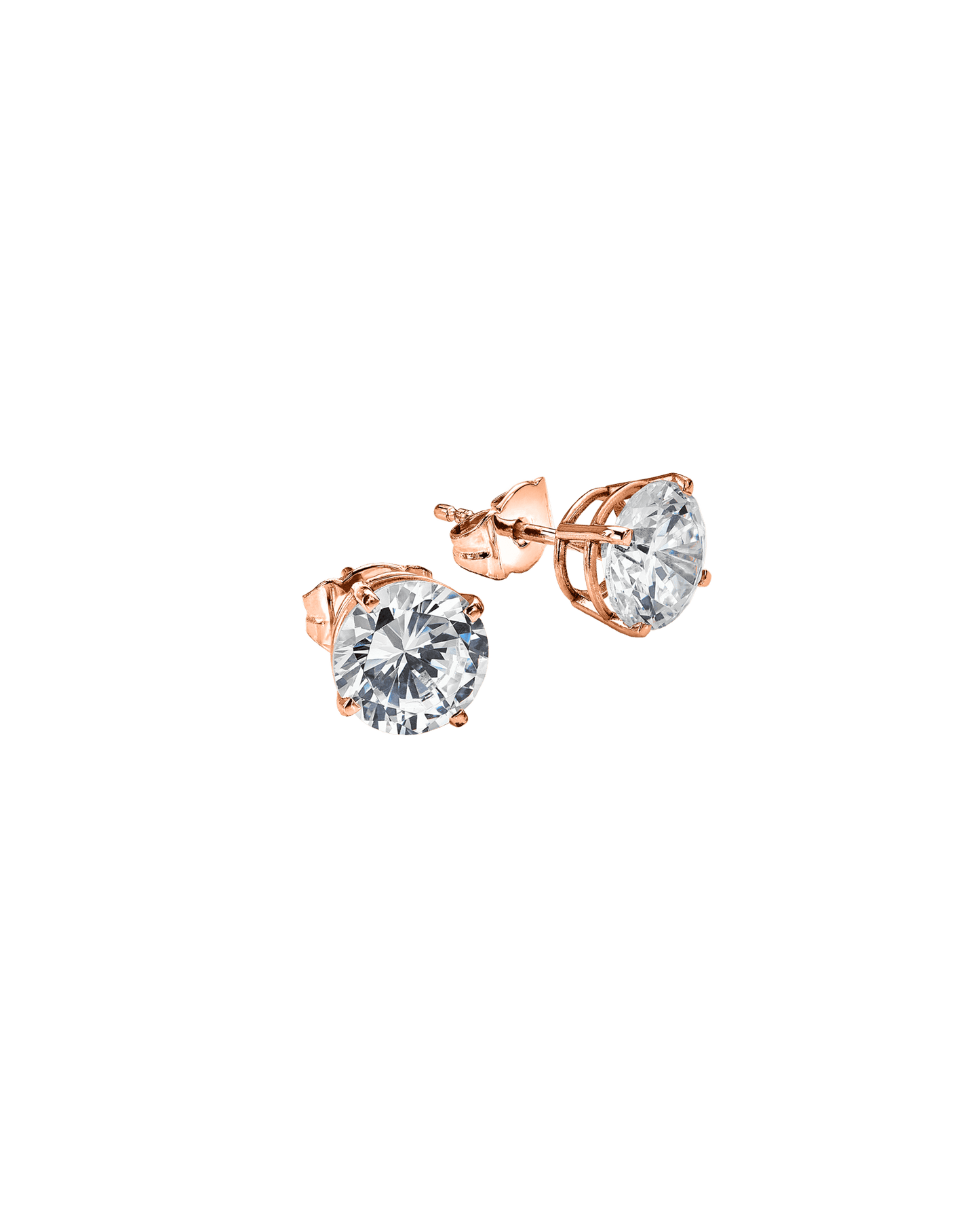 Boucles D'oreilles Solitaires CZ - Argent 925 Earrings magal-dev 