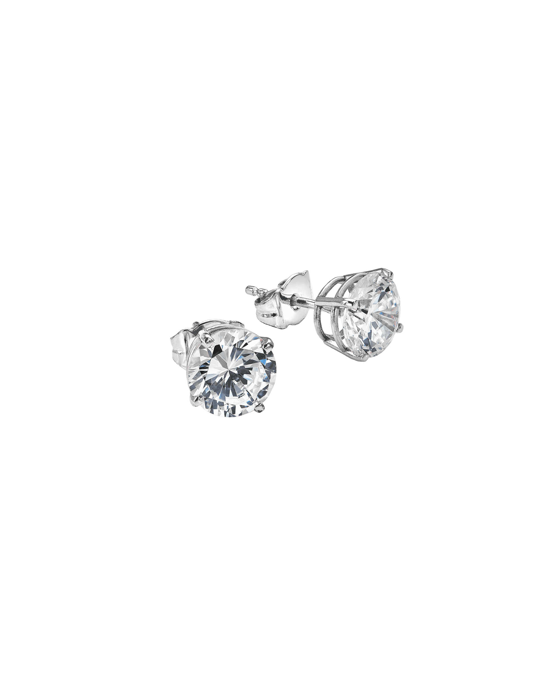 Boucles D'oreilles Solitaires CZ - Argent 925 Earrings magal-dev 