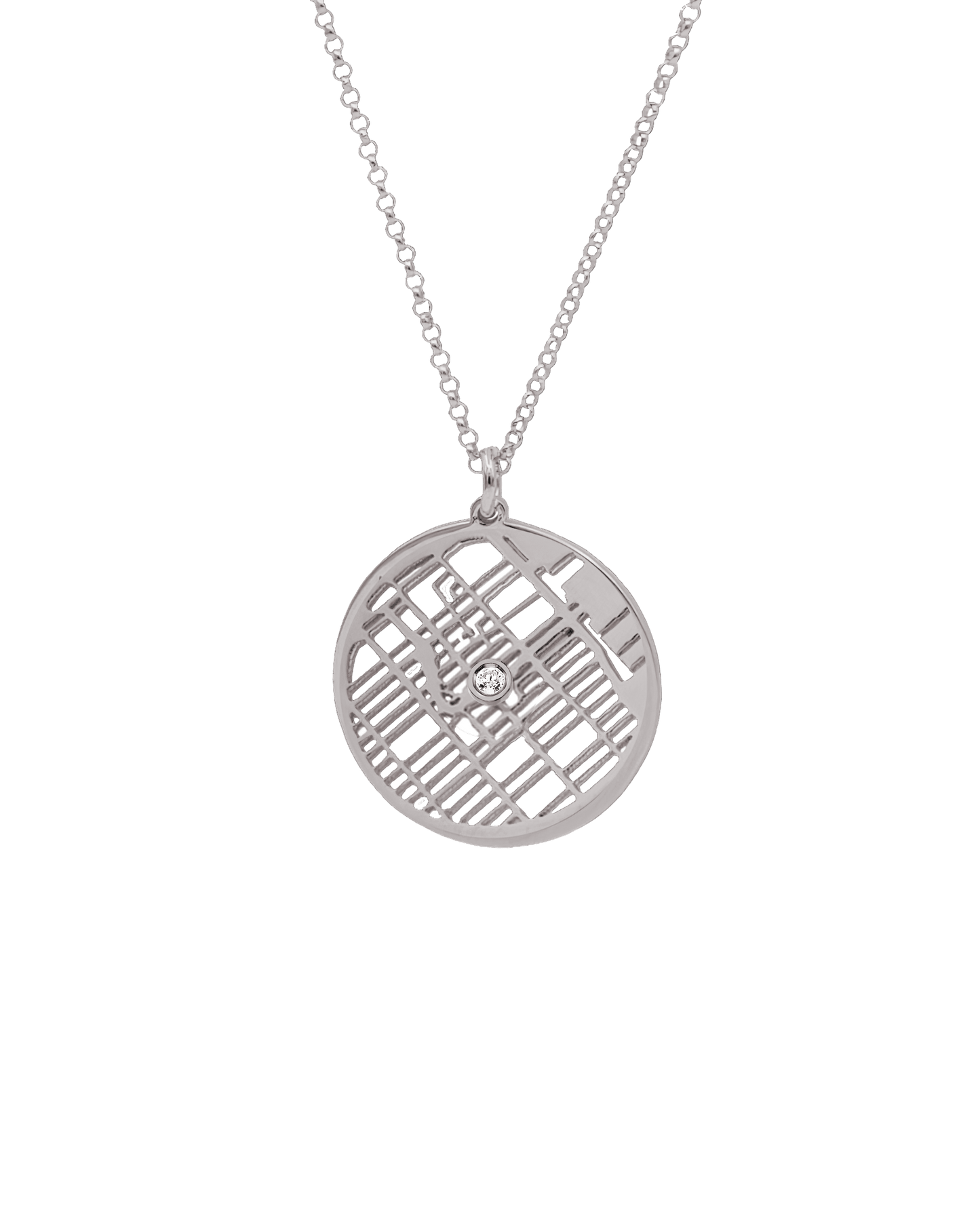Map Necklace - 18K Gold Vermeil Necklaces magal-dev 