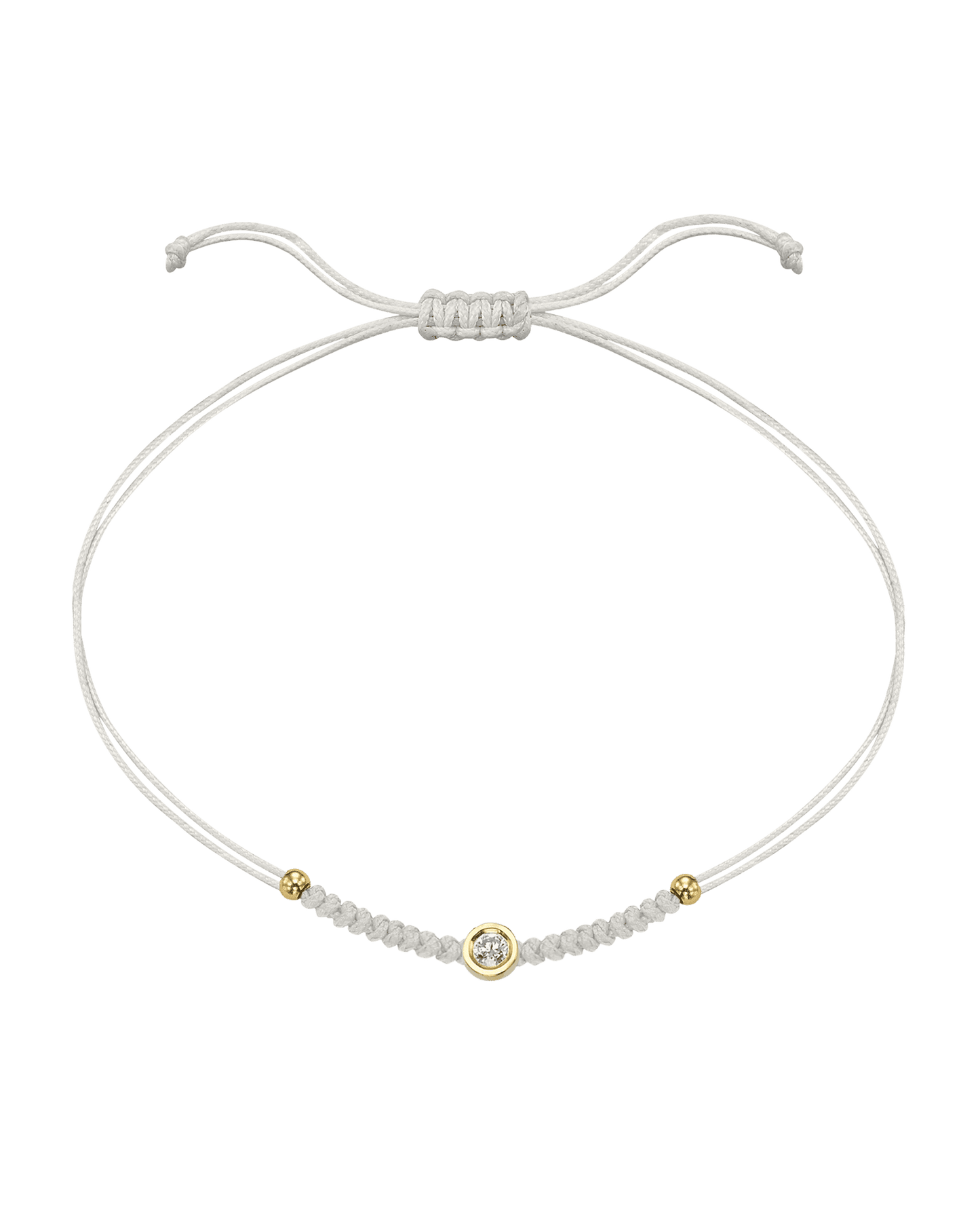 Le String of Love Boules D'or - Or Jaune 14 carats Bracelet 14K Solid Gold Perle Medium: 0.05 carats 