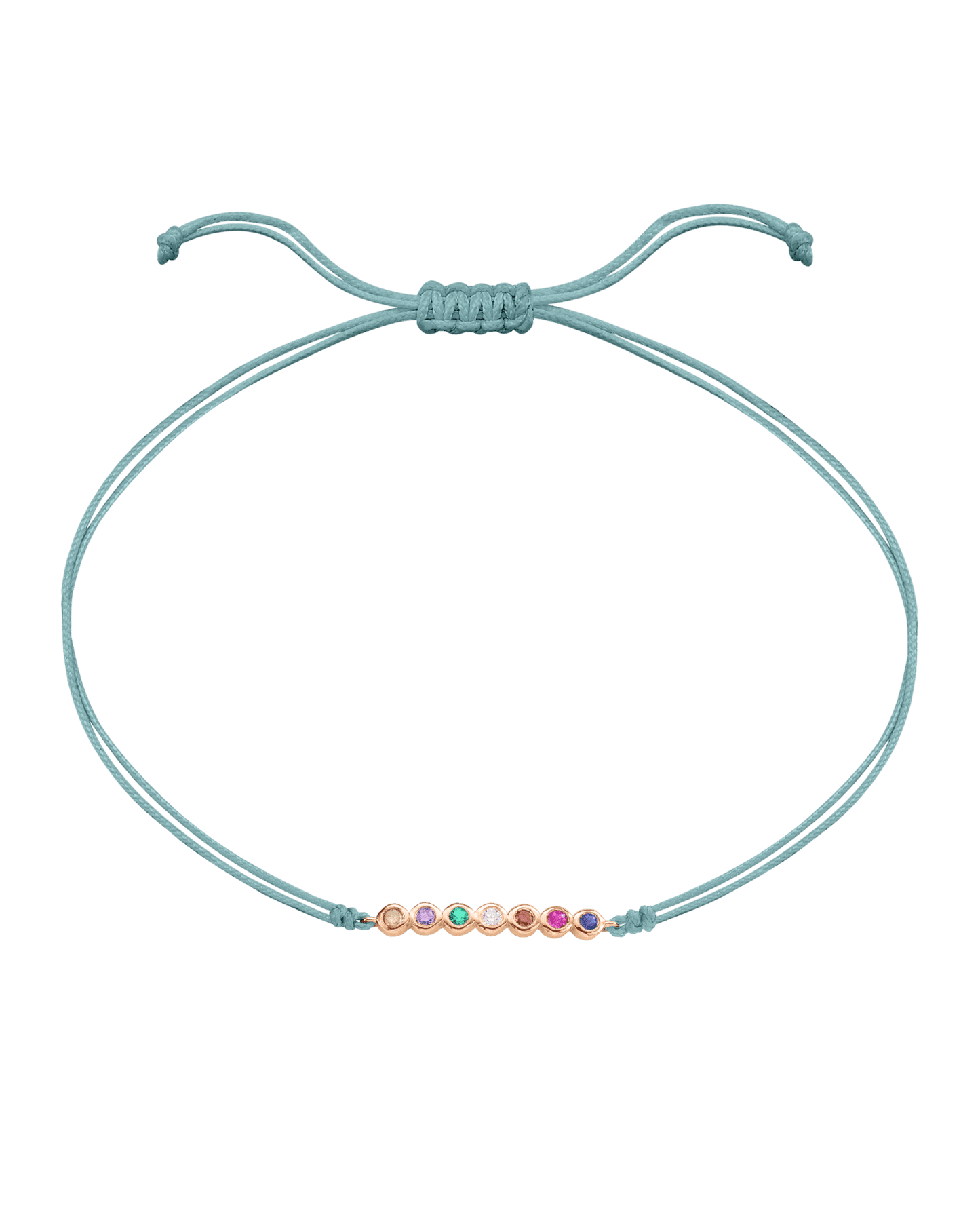 Bracelet Pierres Précieuses - Or Rose 14 carats Bracelet 14K Solid Gold Turquoise 2 