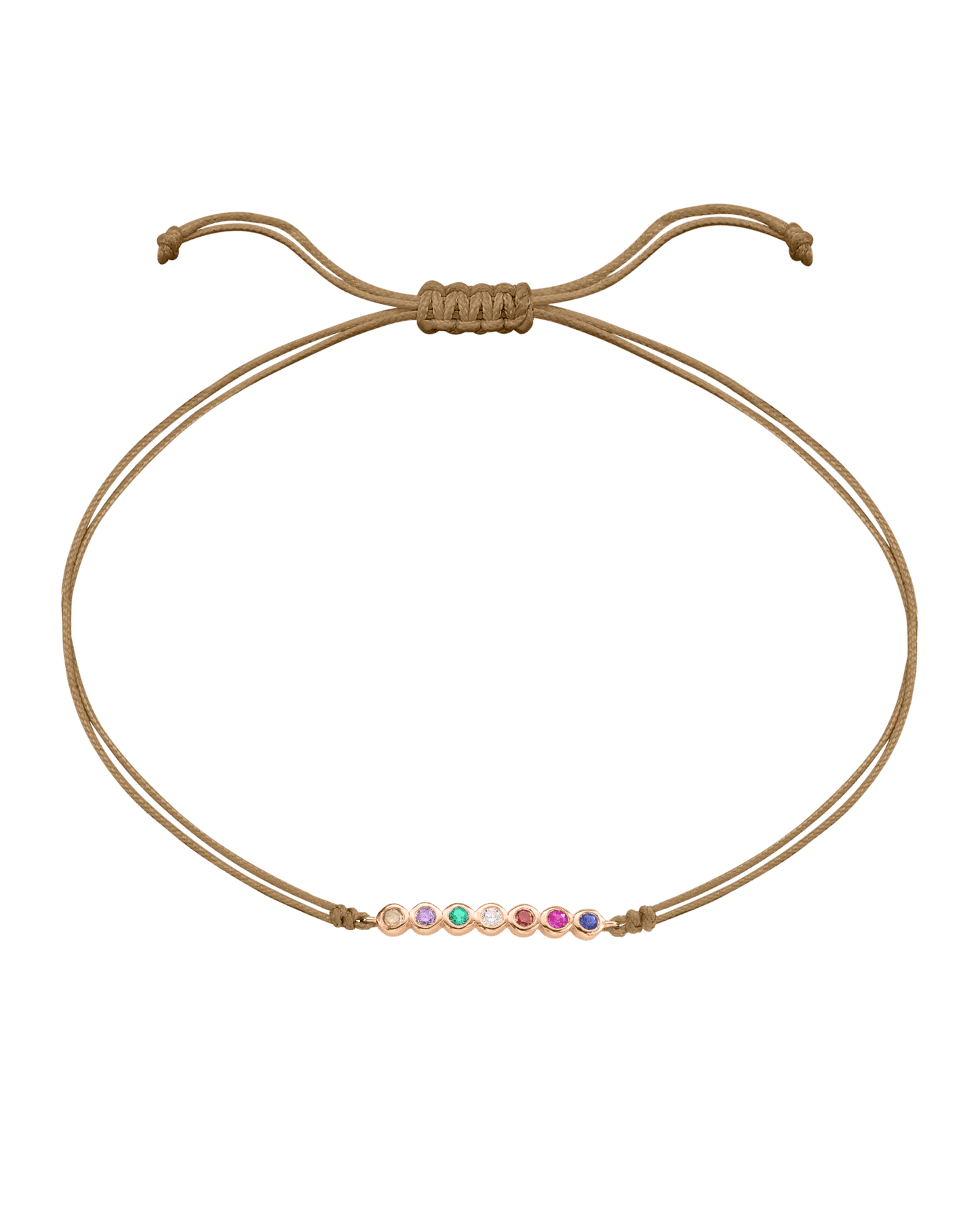 Bracelet Pierres Précieuses - Or Rose 14 carats Bracelet 14K Solid Gold Camel 2 