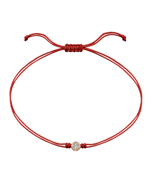 Le String of Love - Or Rose 14 carats Bracelets magal-dev Rouge Large: 0.10 carats 