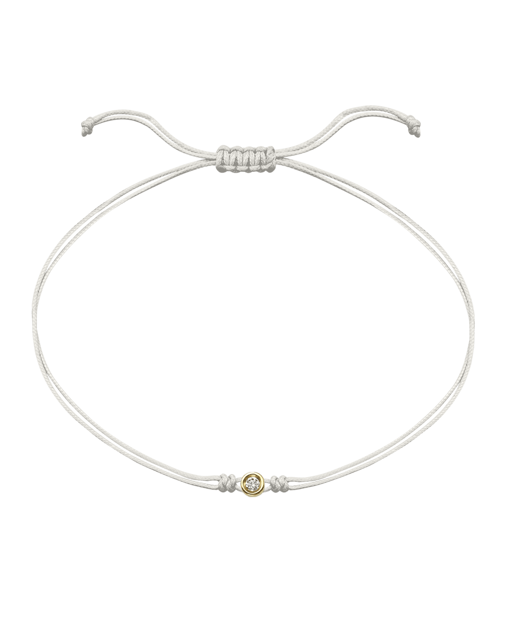 Le String of Love - Or Jaune 14 carats Bracelets magal-dev Perle Medium: 0.05 carats 