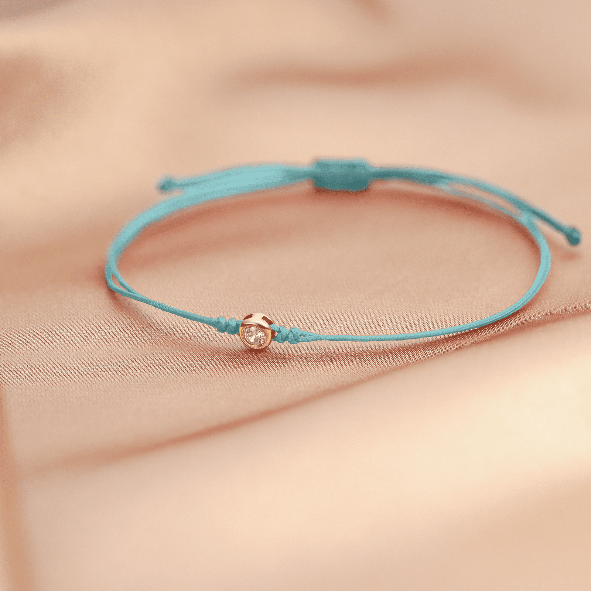 Le Classique String of Love Summer Édition - Or Blanc 14 carats Bracelets magal-dev 