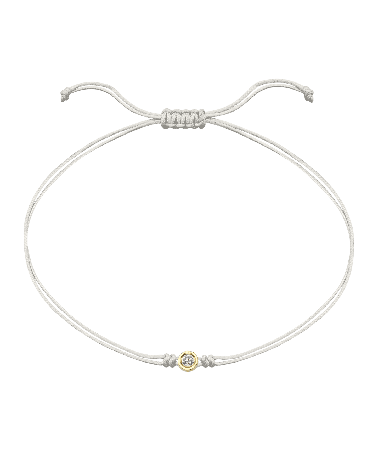 Le String of Love - Or Jaune 14 carats Bracelets magal-dev Perle Large: 0.10 carats 