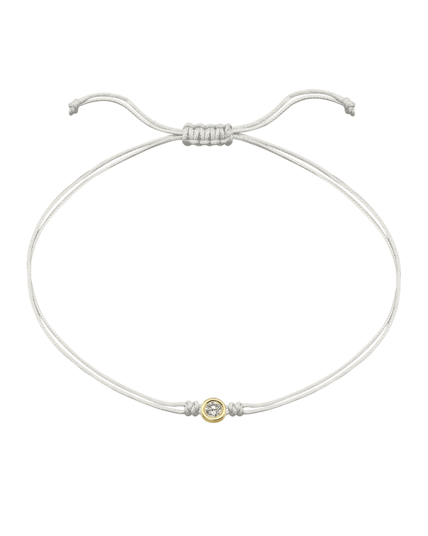 Le String of Love - Or Jaune 14 carats Bracelets magal-dev Perle Small: 0.03 carats 