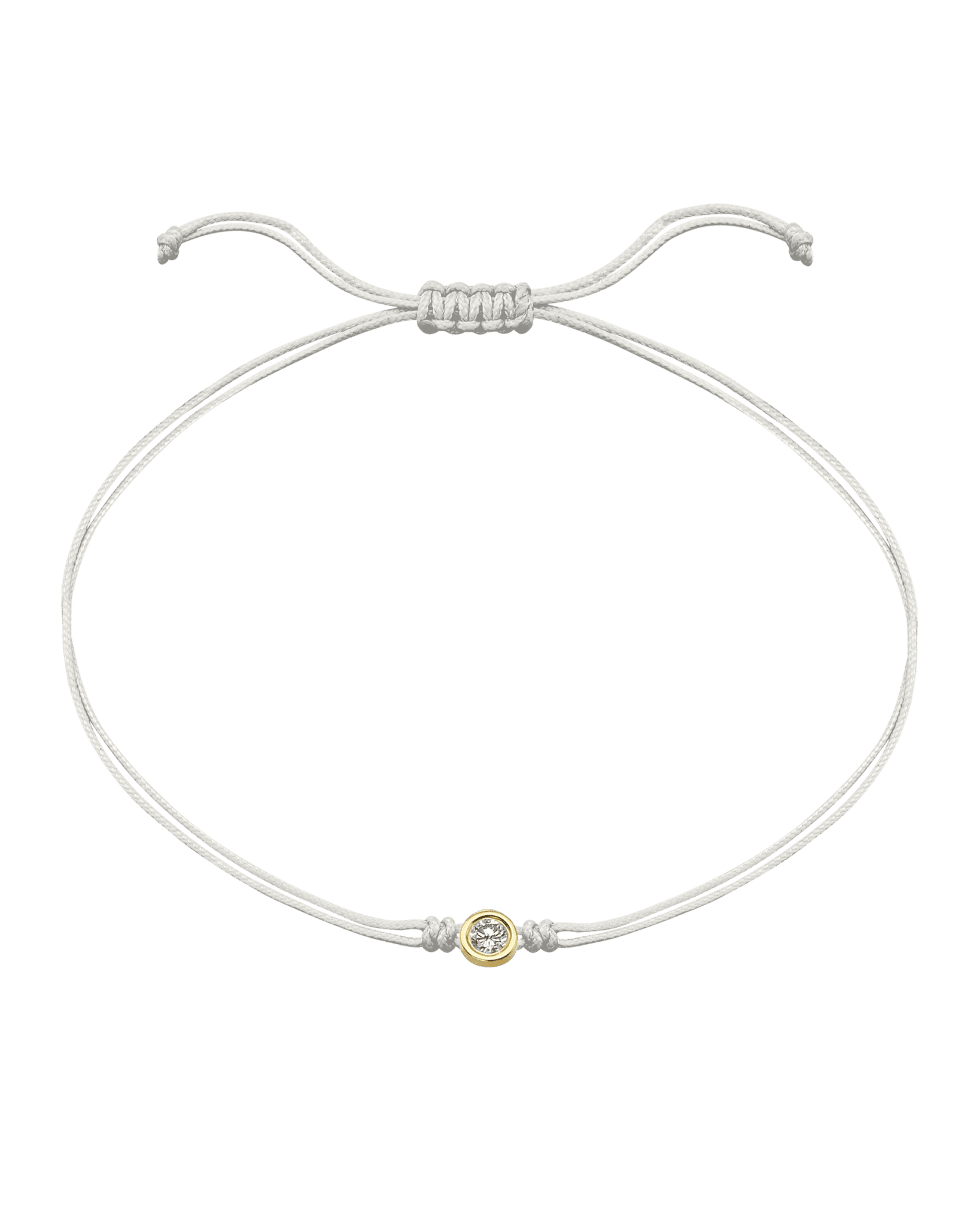 Le String of Love - Or Jaune 14 carats Bracelets magal-dev Perle Small: 0.03 carats 