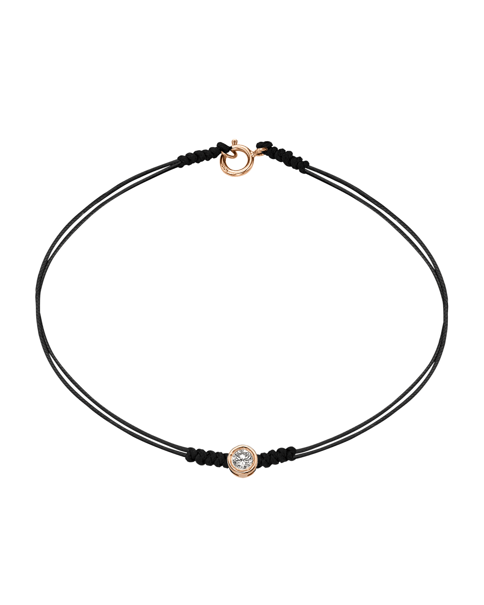 Le String of Love avec Fermoir - Or Rose 14 carats Bracelets 14K Solid Gold 