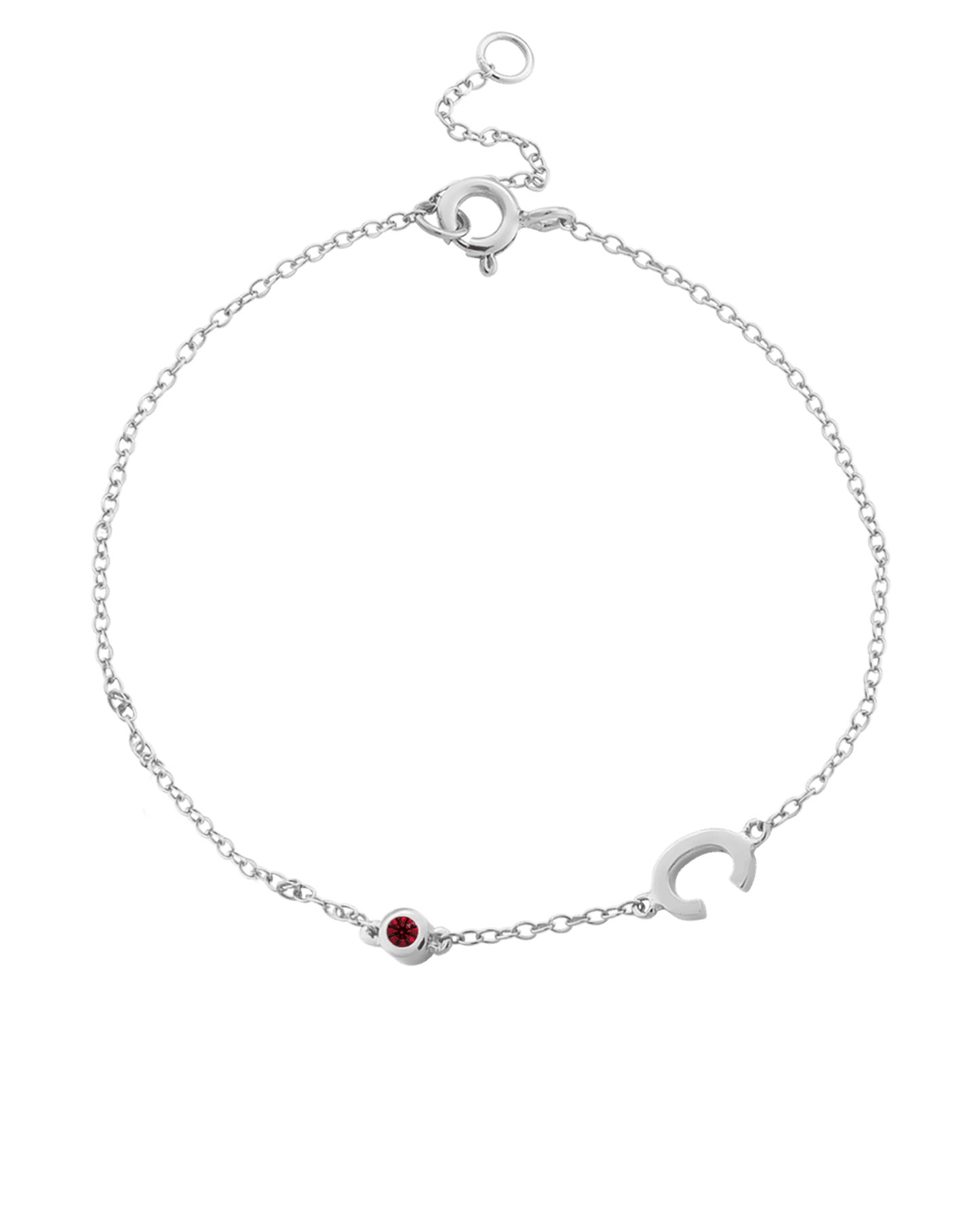 Bracelet Initiale(s) Pierres Précieuses - Or Rose 14 carats Bracelets magal-dev 