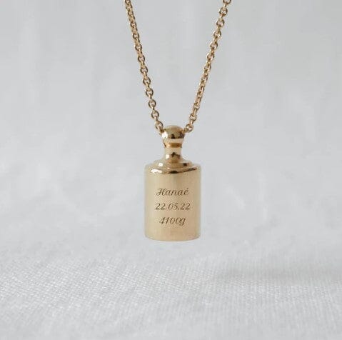 Weigh Necklace - 18K Gold Vermeil Necklaces magal-dev Text 16" 