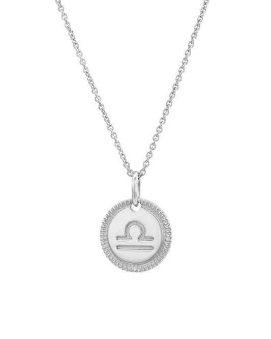 Zodiac Medallion - 925 Sterling Silver Necklaces magal-dev Aquarius 16" 