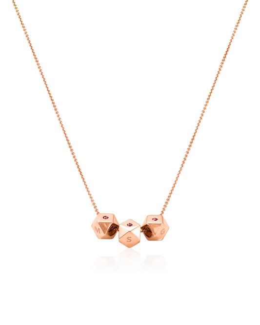 Hedra Necklace - 18K Rose Vermeil Necklaces magal-dev 