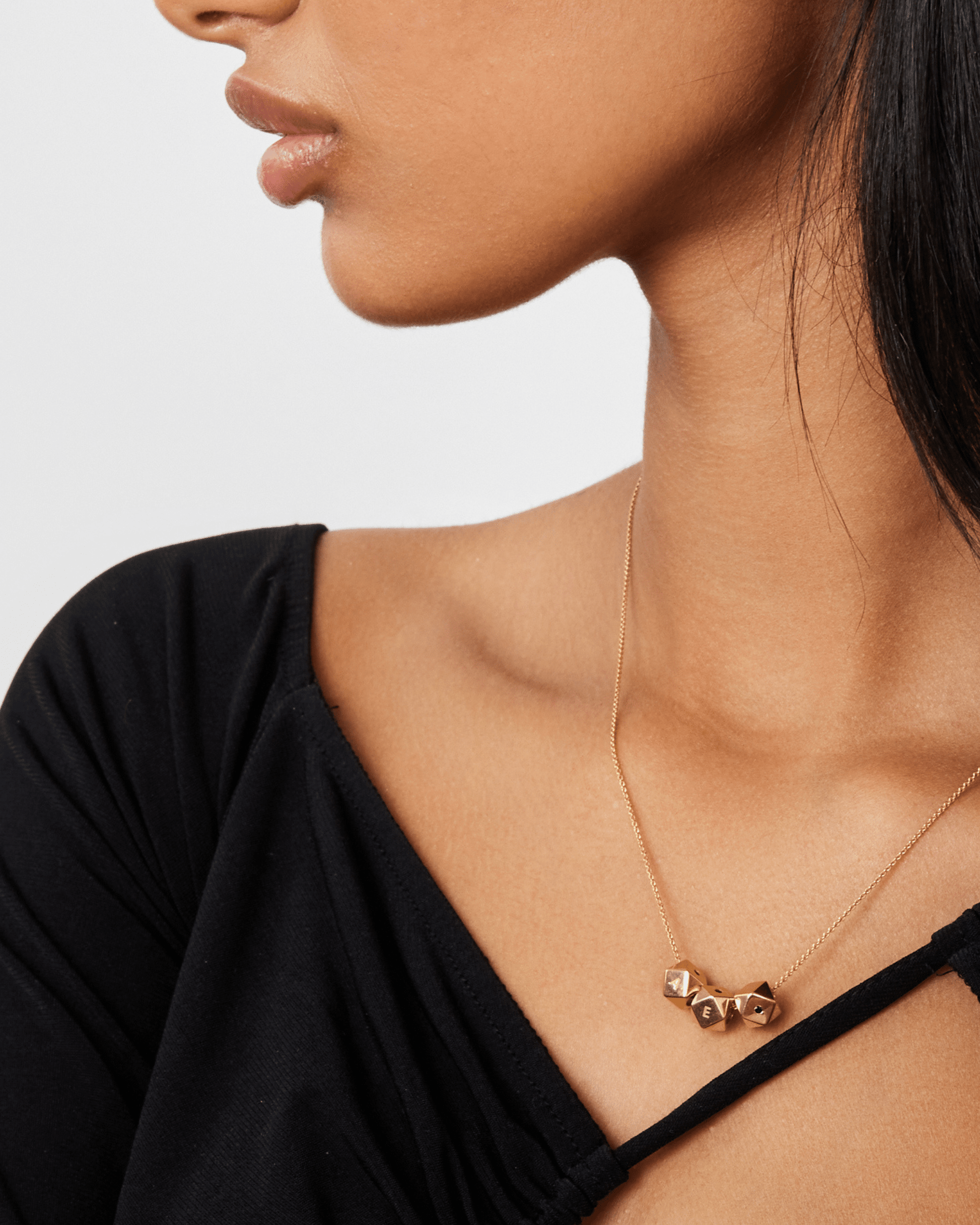 Hedra Necklace - 14K Rose Gold Necklaces magal-dev 