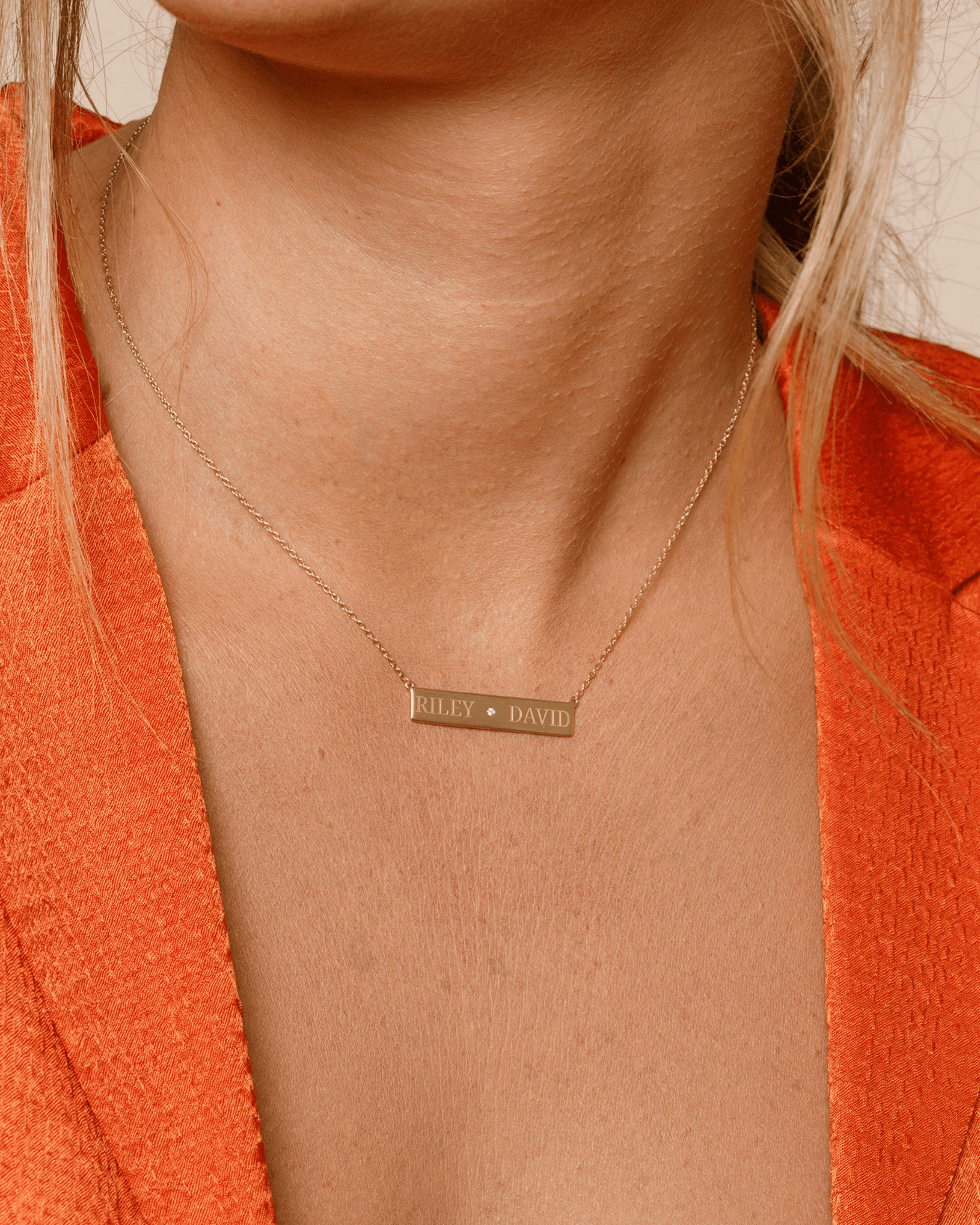 Just The Two Of Us Necklace - 18K Rose Vermeil Necklaces magal-dev 