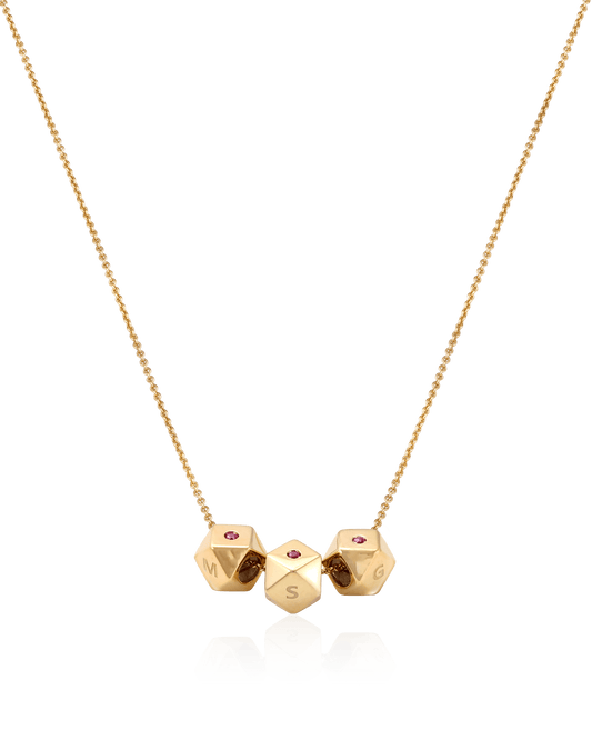 Hedra Necklace - 14K Yellow Gold Necklaces magal-dev 