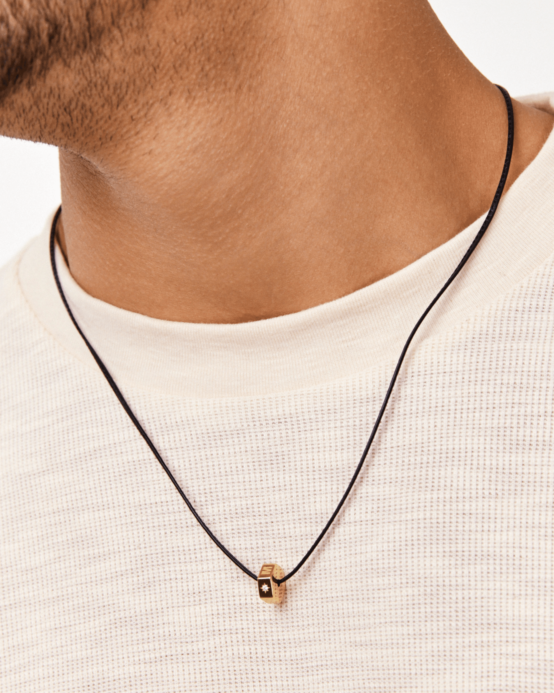 Hexagon Charm Necklace - 18K Rose Vermeil Necklaces magal-dev 