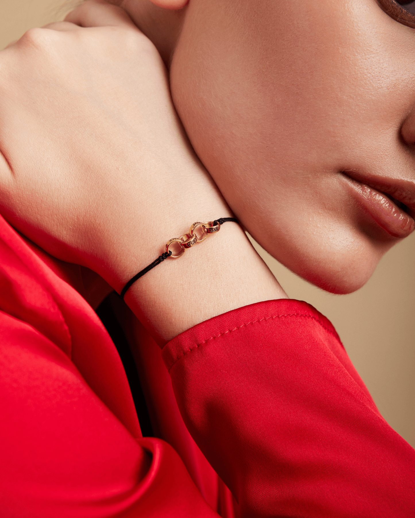 Engravable Links of Love - 14K Rose Gold Bracelets magal-dev 