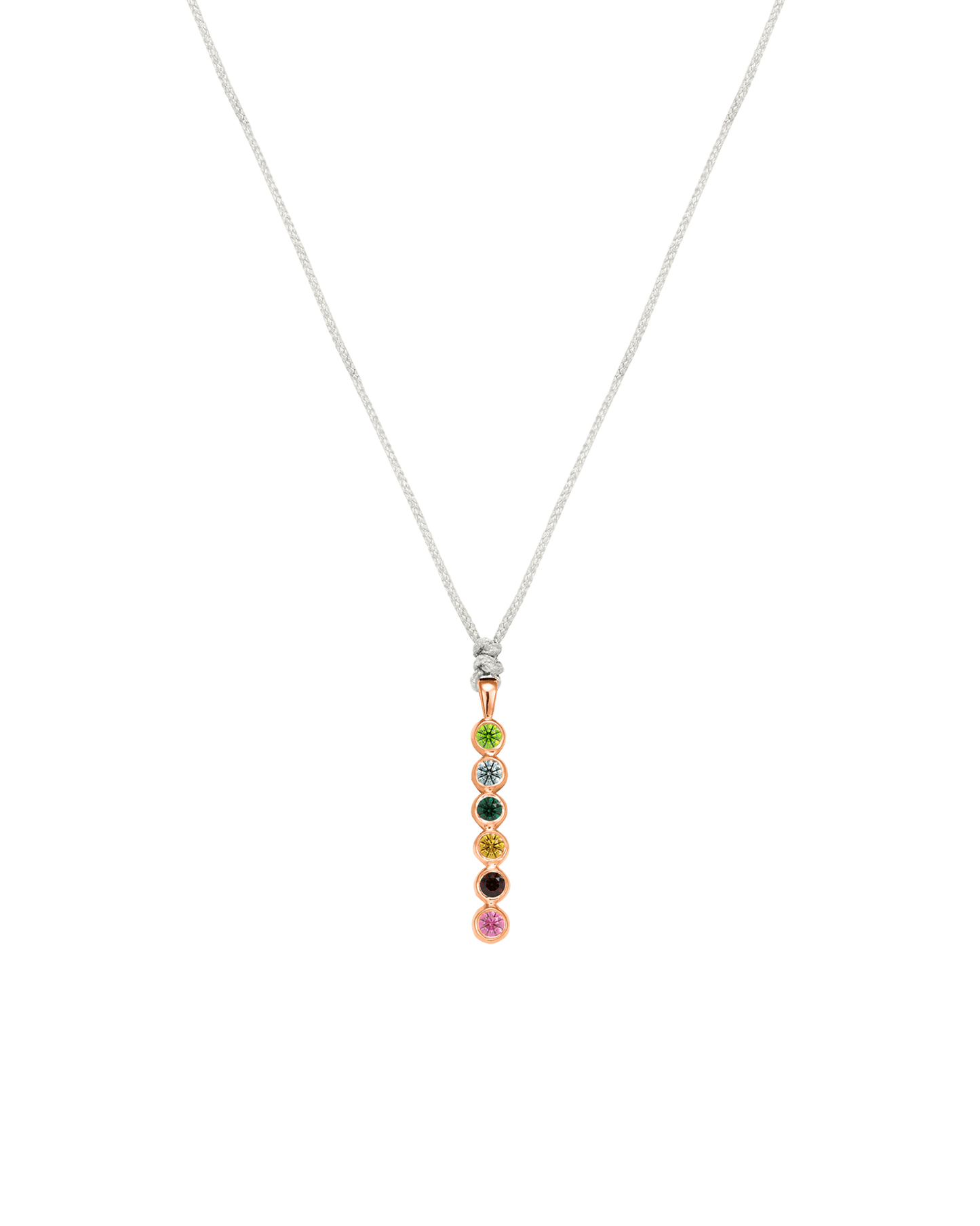 The Birthstones Bar Necklace - 14K Rose Gold Necklaces 14K Solid Gold Pearl 2 