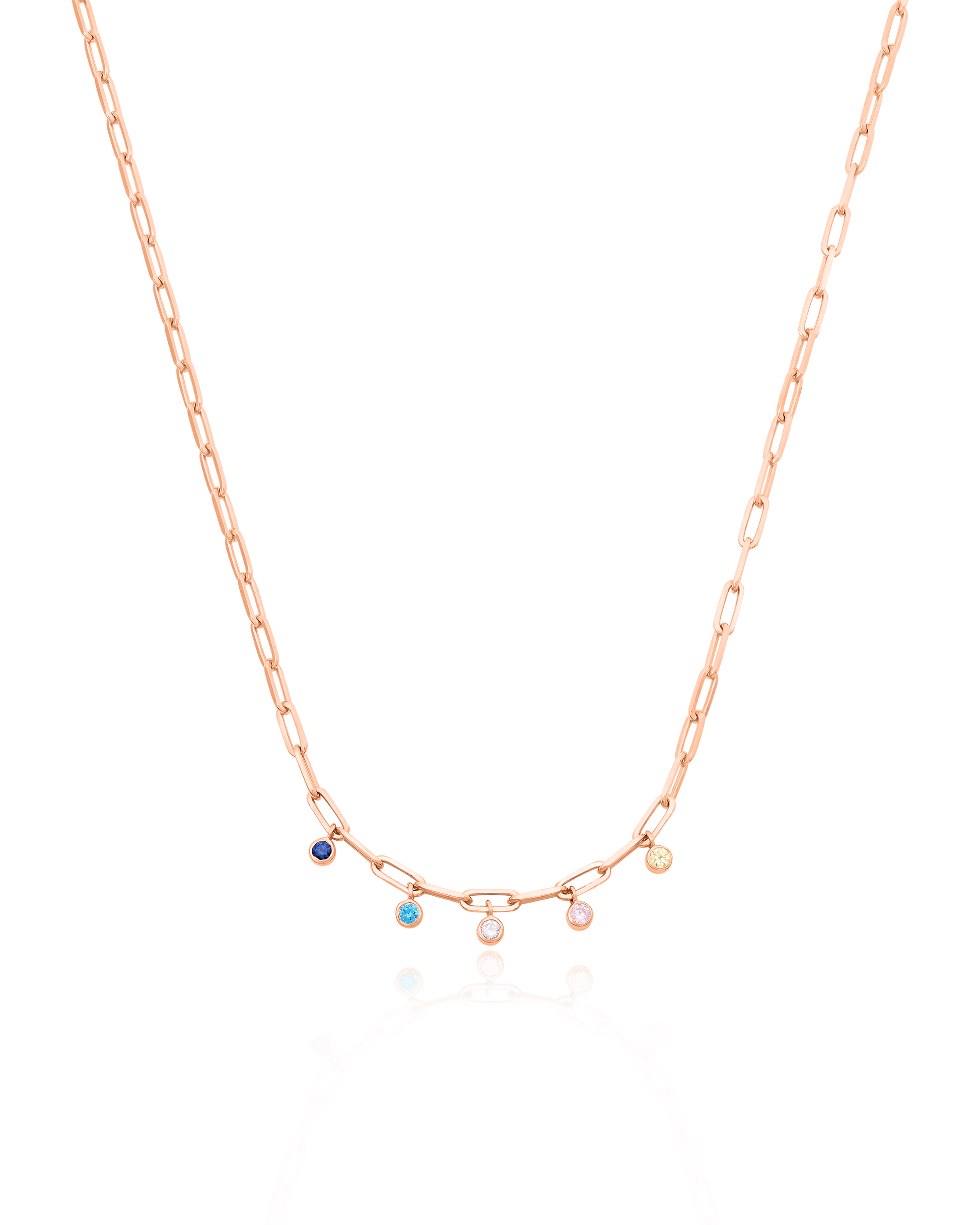 Bermuda Birthstone Necklace - 18K Gold Vermeil Necklaces magal-dev 