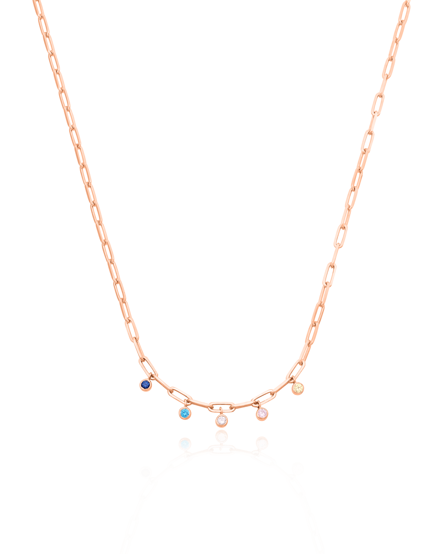 Bermuda Birthstone Necklace - 925 Sterling Silver Necklaces magal-dev 