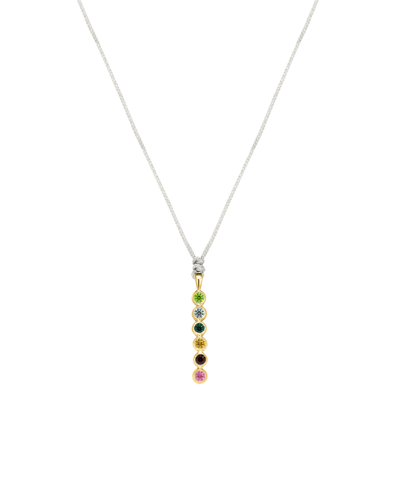 The Birthstones Bar Necklace - 14K Yellow Gold Necklaces 14K Solid Gold Pearl 2 