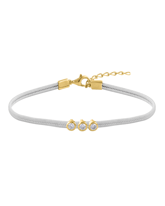 The Cord of Love - 18K Gold Vermeil Bracelets magal-dev 1 Diamond Cream 