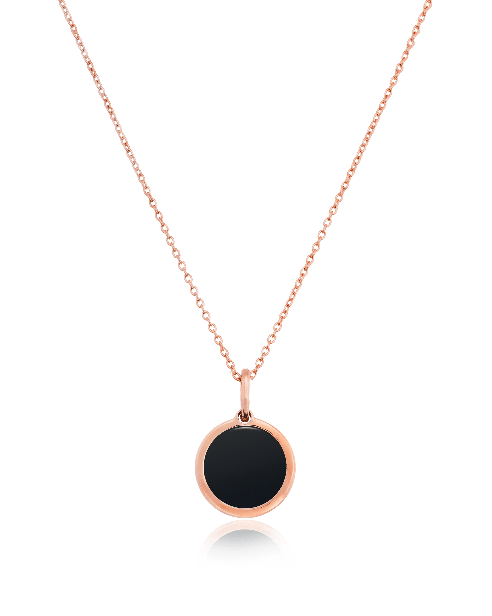 Coin Piece Necklace - 18K Rose Vermeil Necklaces magal-dev 16"+ 2" extender 