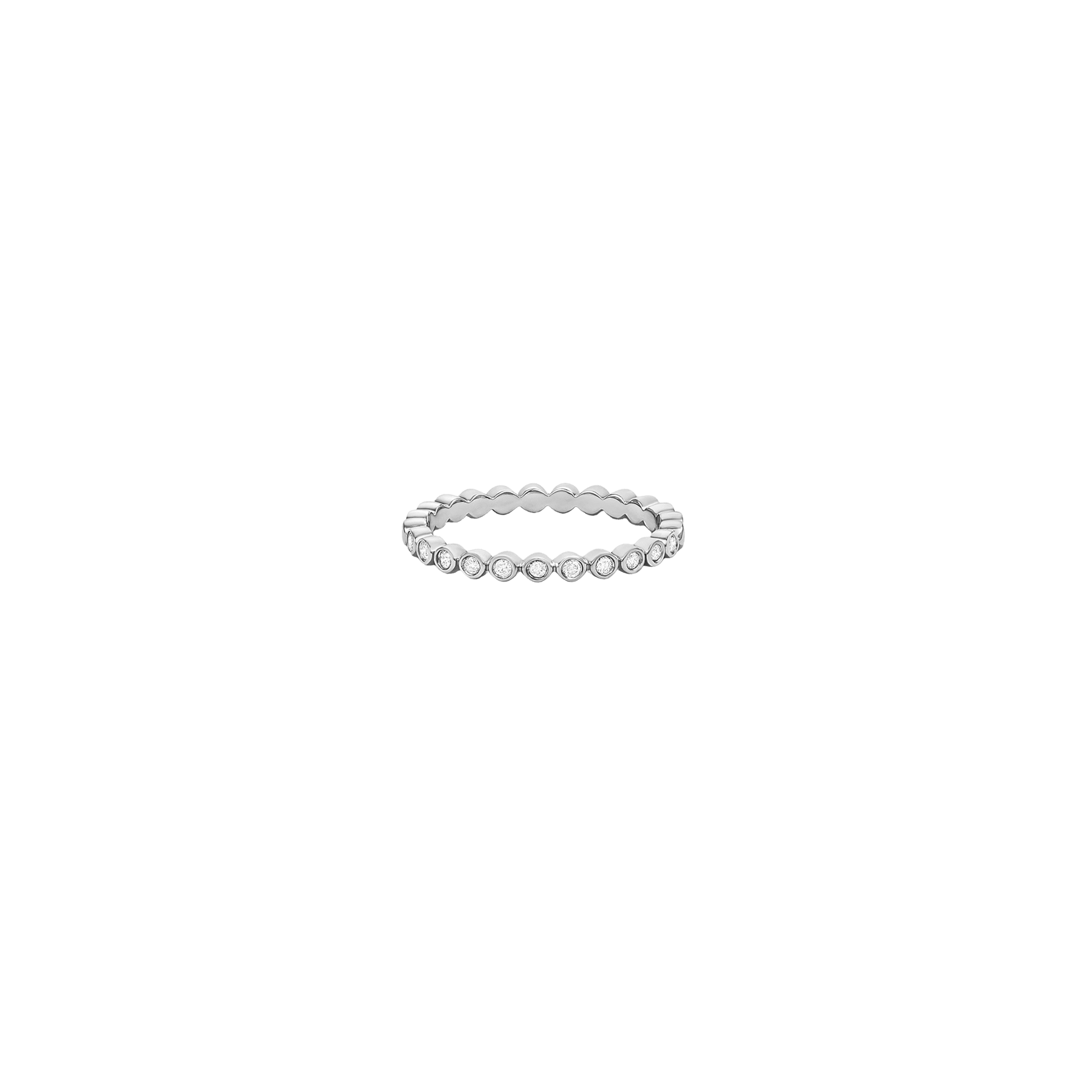 Diamond Bubble Ring - 14K Rose Gold Rings magal-dev 