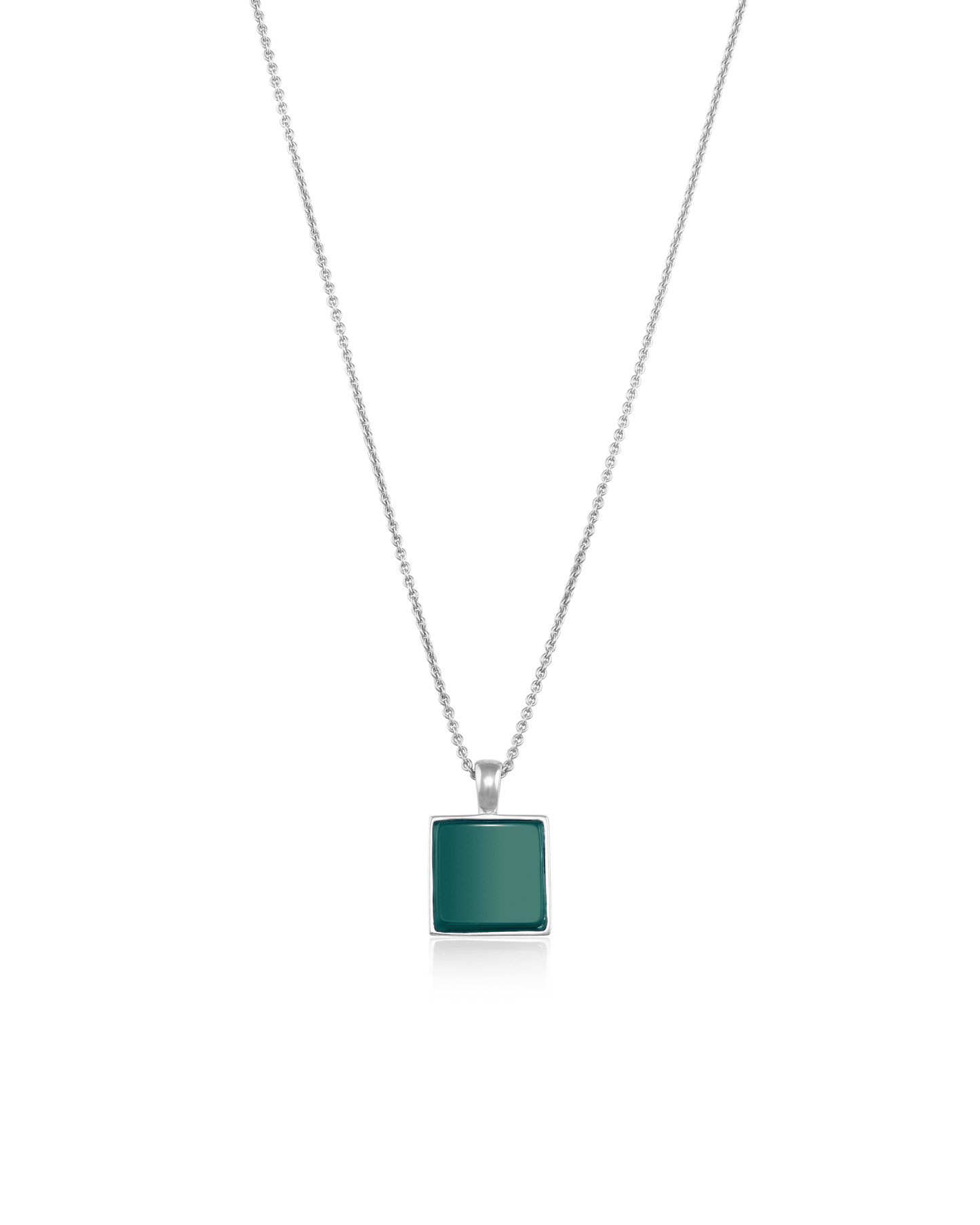 El Dorado Necklace - 925 Sterling Silver Necklaces magal-dev Green Agate 22" 